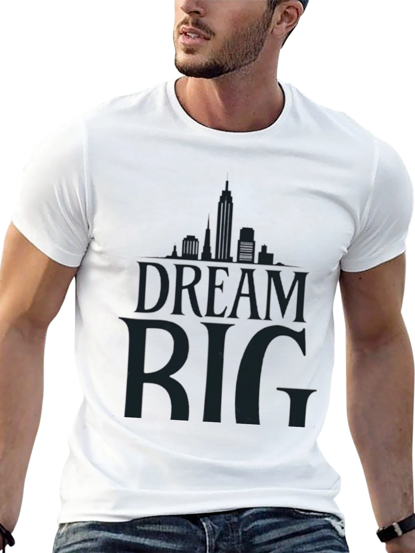 Dream Big Black Graphic Tee - Urban Style