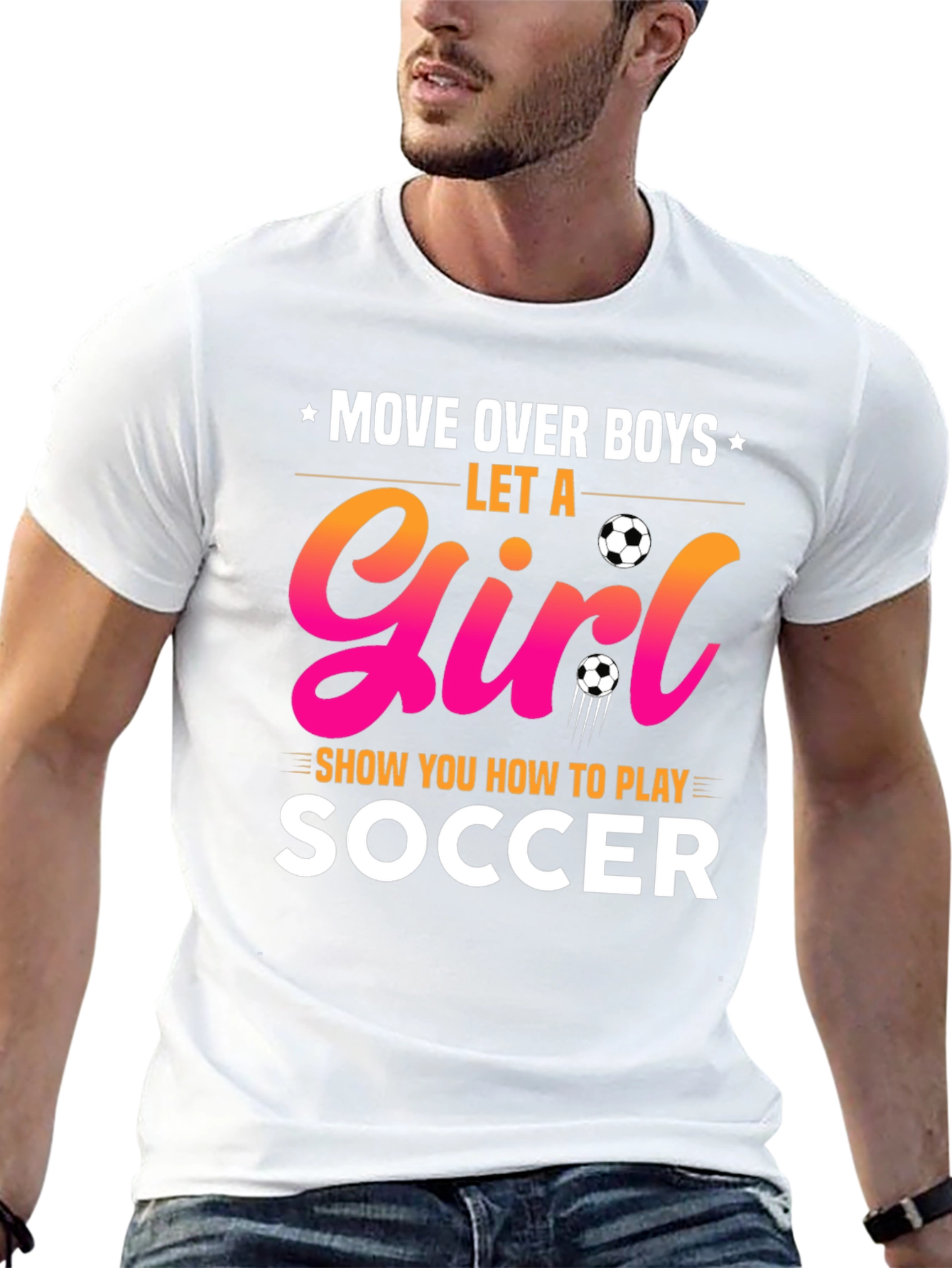 Move Over Boys Soccer Girl T-Shirt