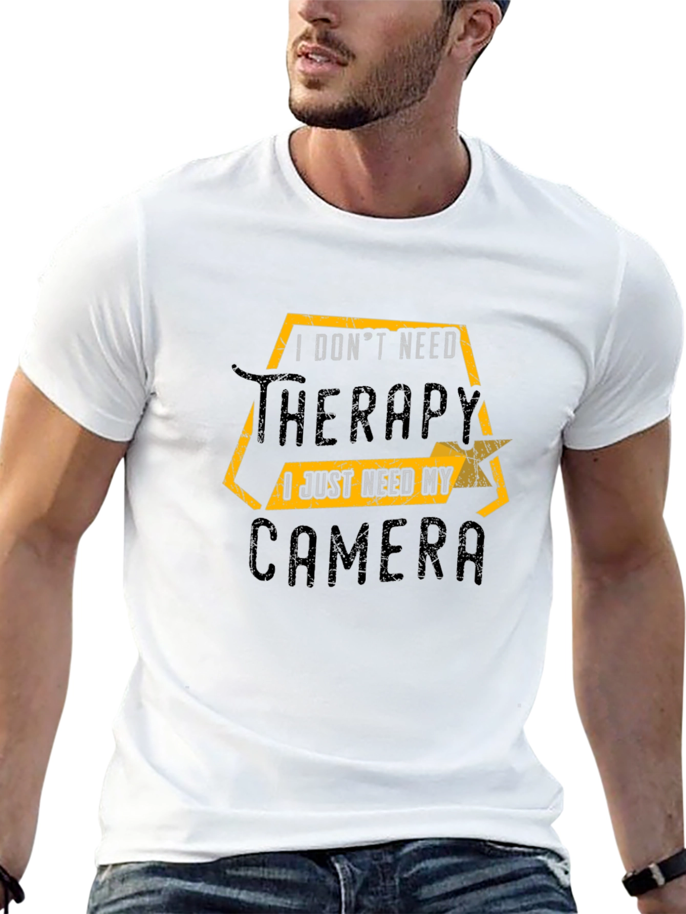 Therapy Camera Black T-Shirt