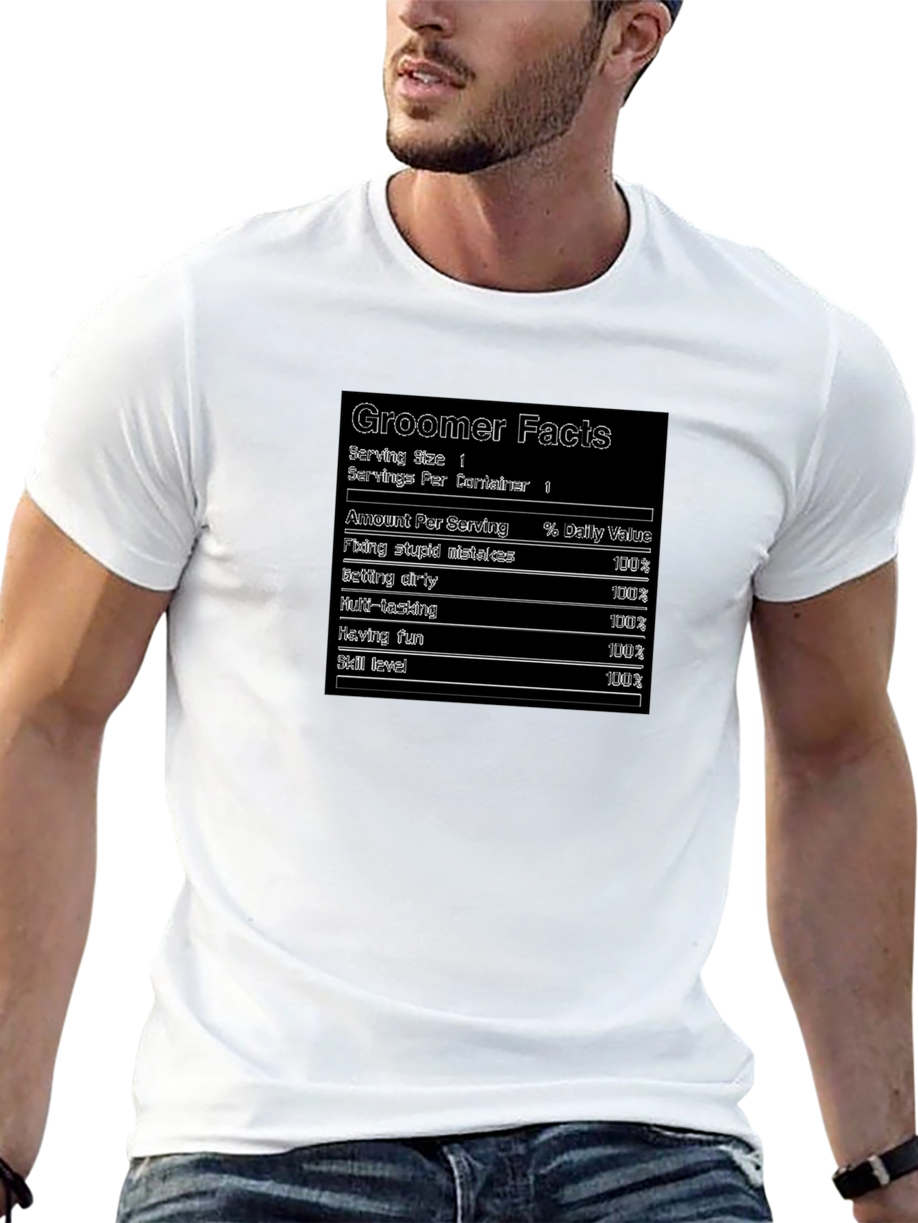 Groomer Facts Mens Black T-Shirt