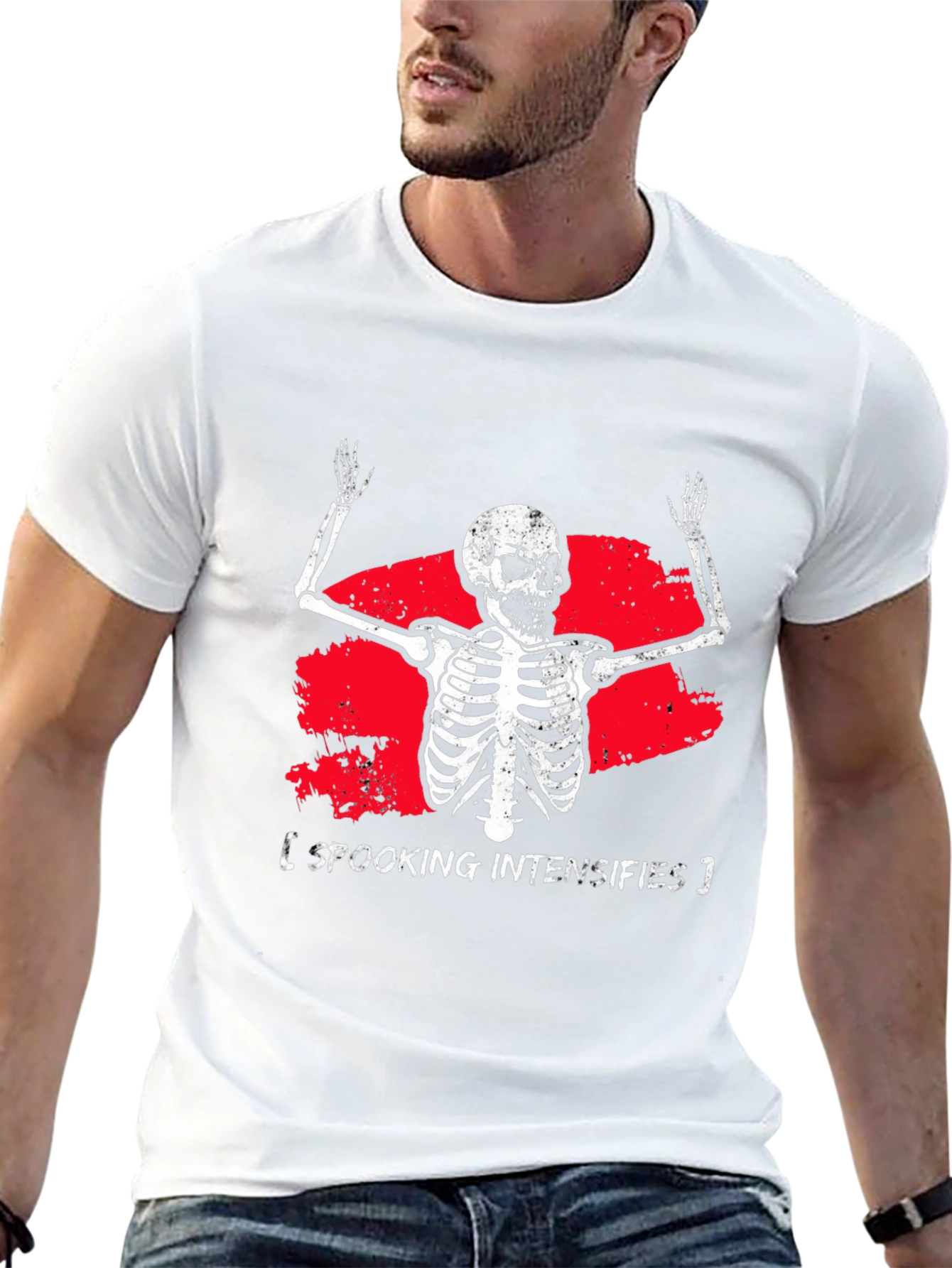 Spooking Intensifies Skeleton Graphic Tee