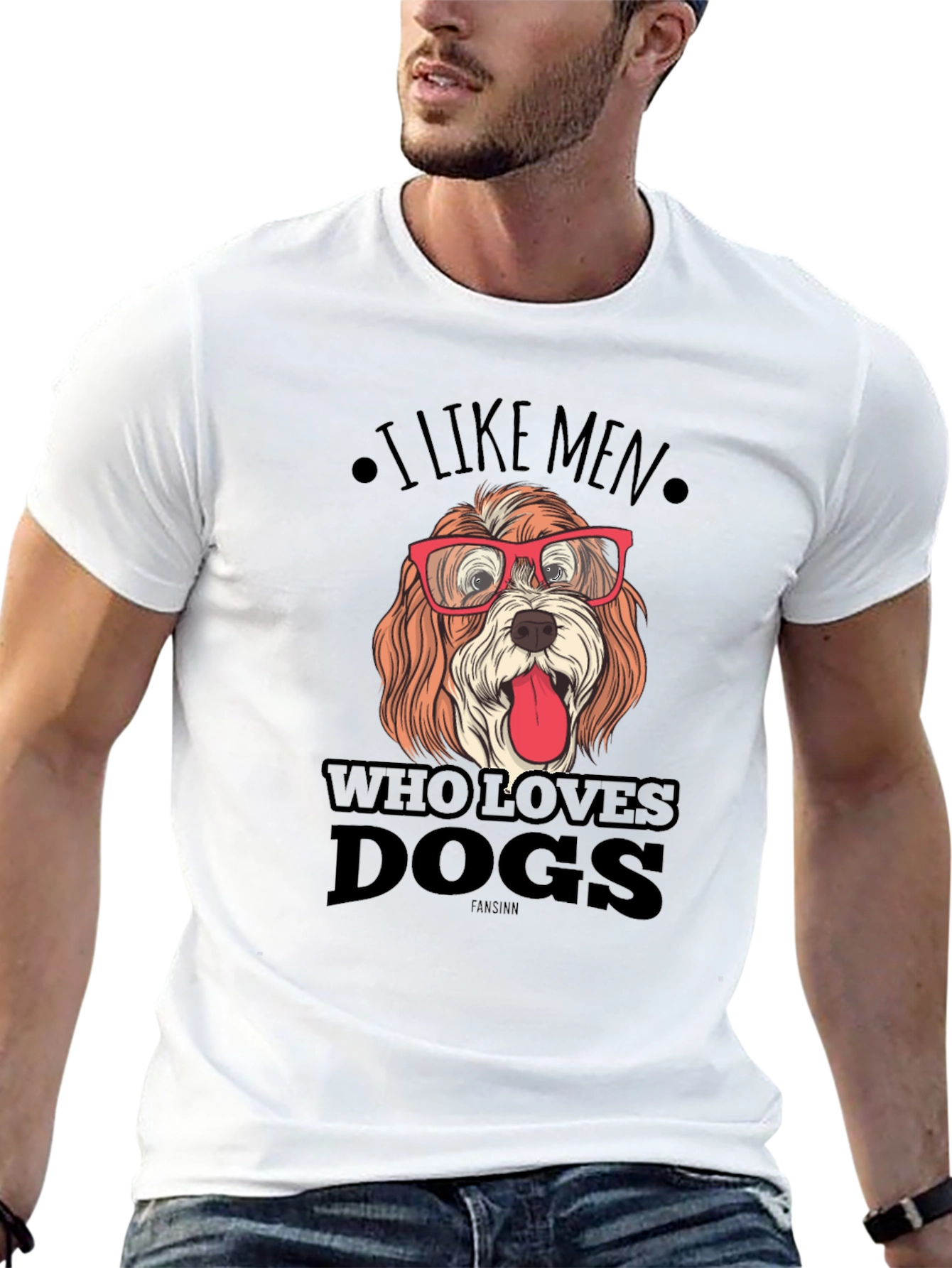 I Like Men Who Love Dogs Graphic Tee