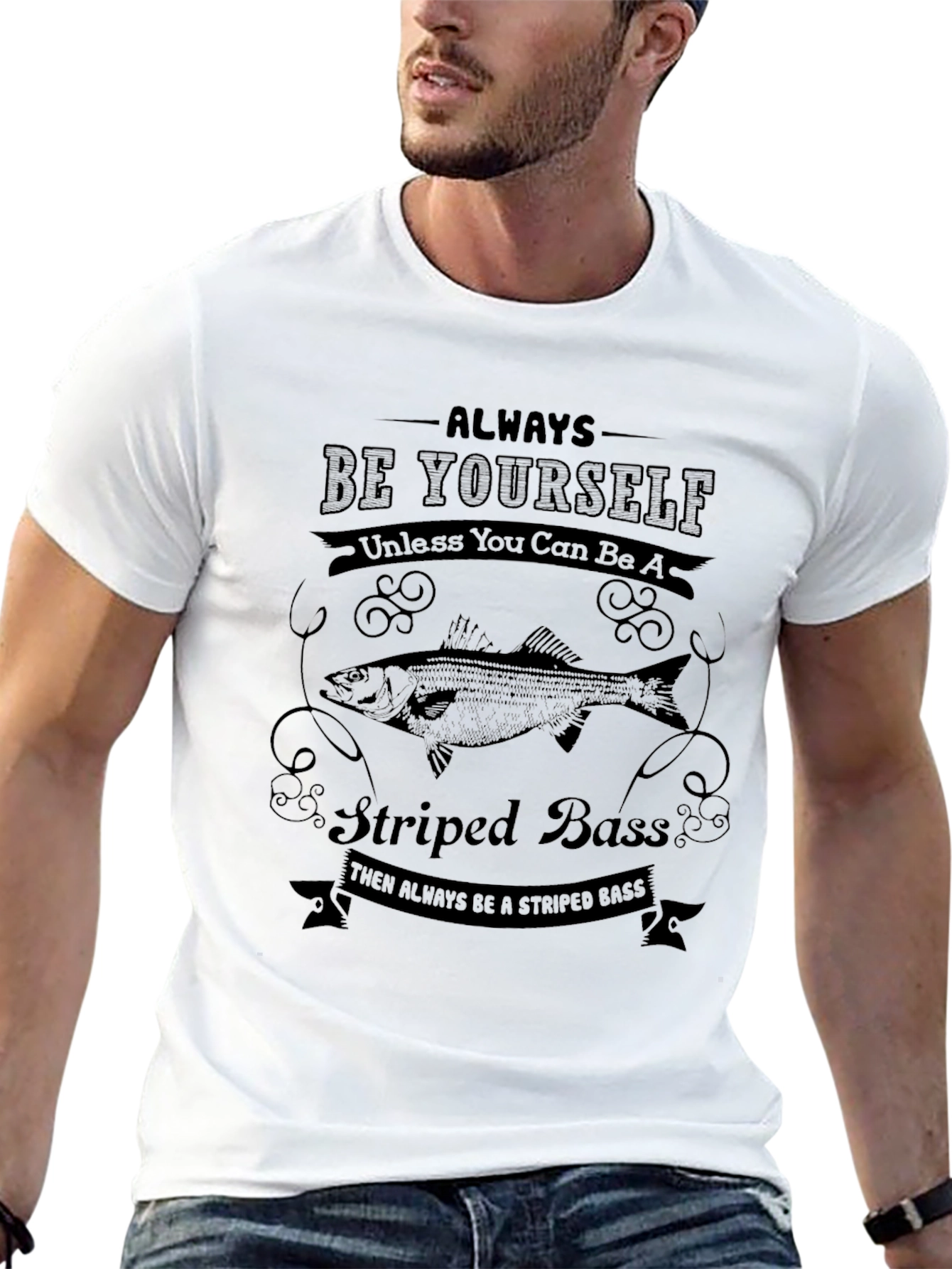 Always Be a Striped Bass Graphic T-Shirt