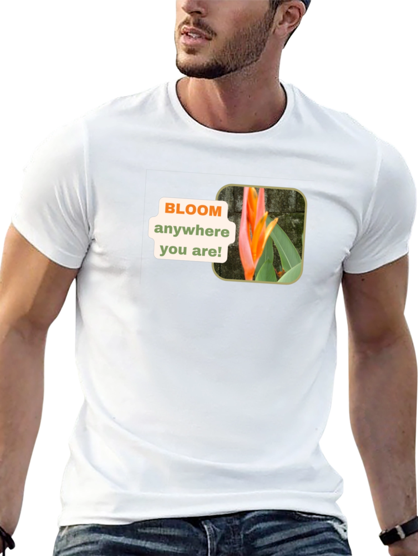 Bloom Anywhere Black T-Shirt