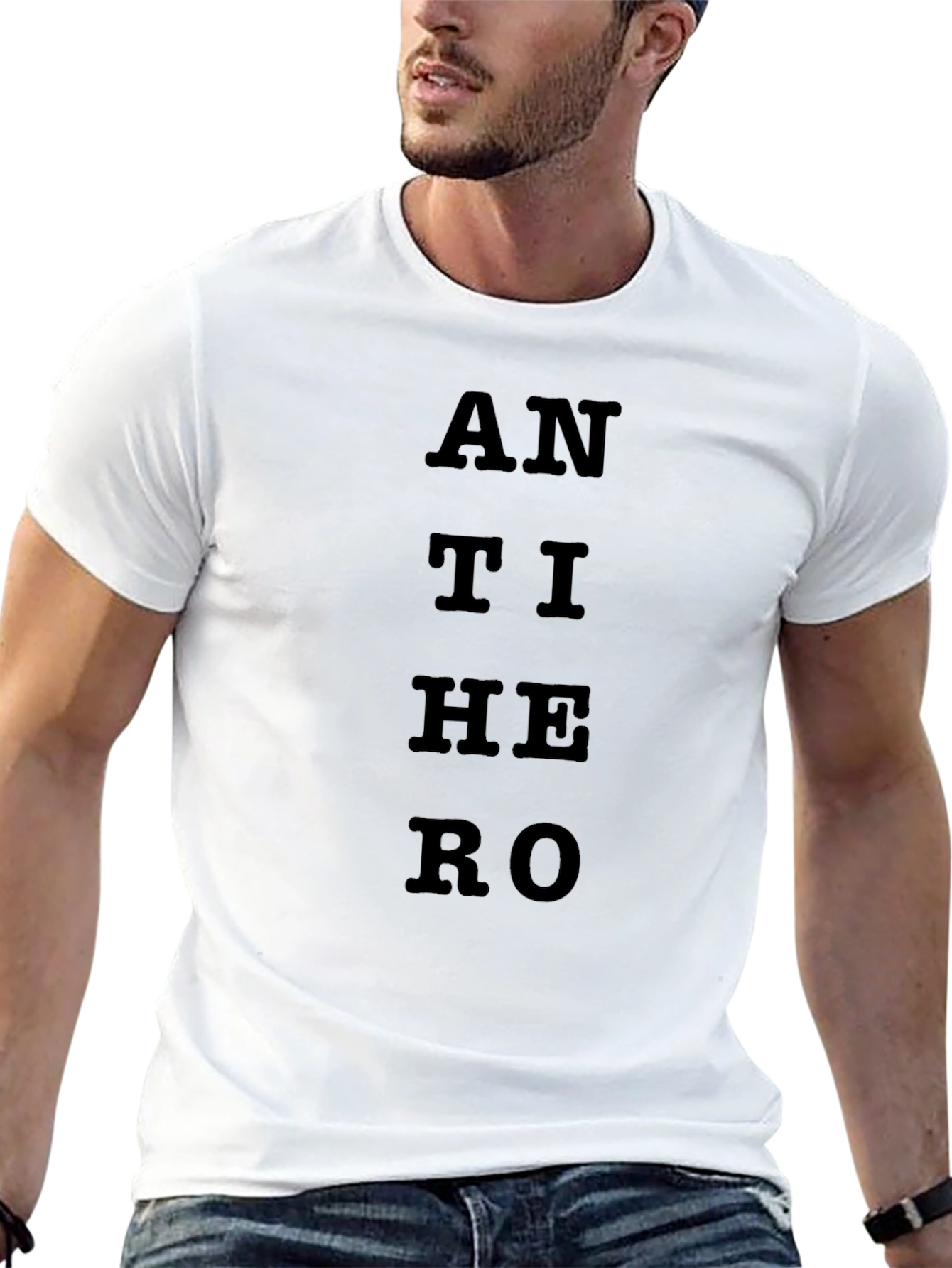 Anti Hero Graphic Tee - Classic Black Cotton T-Shirt