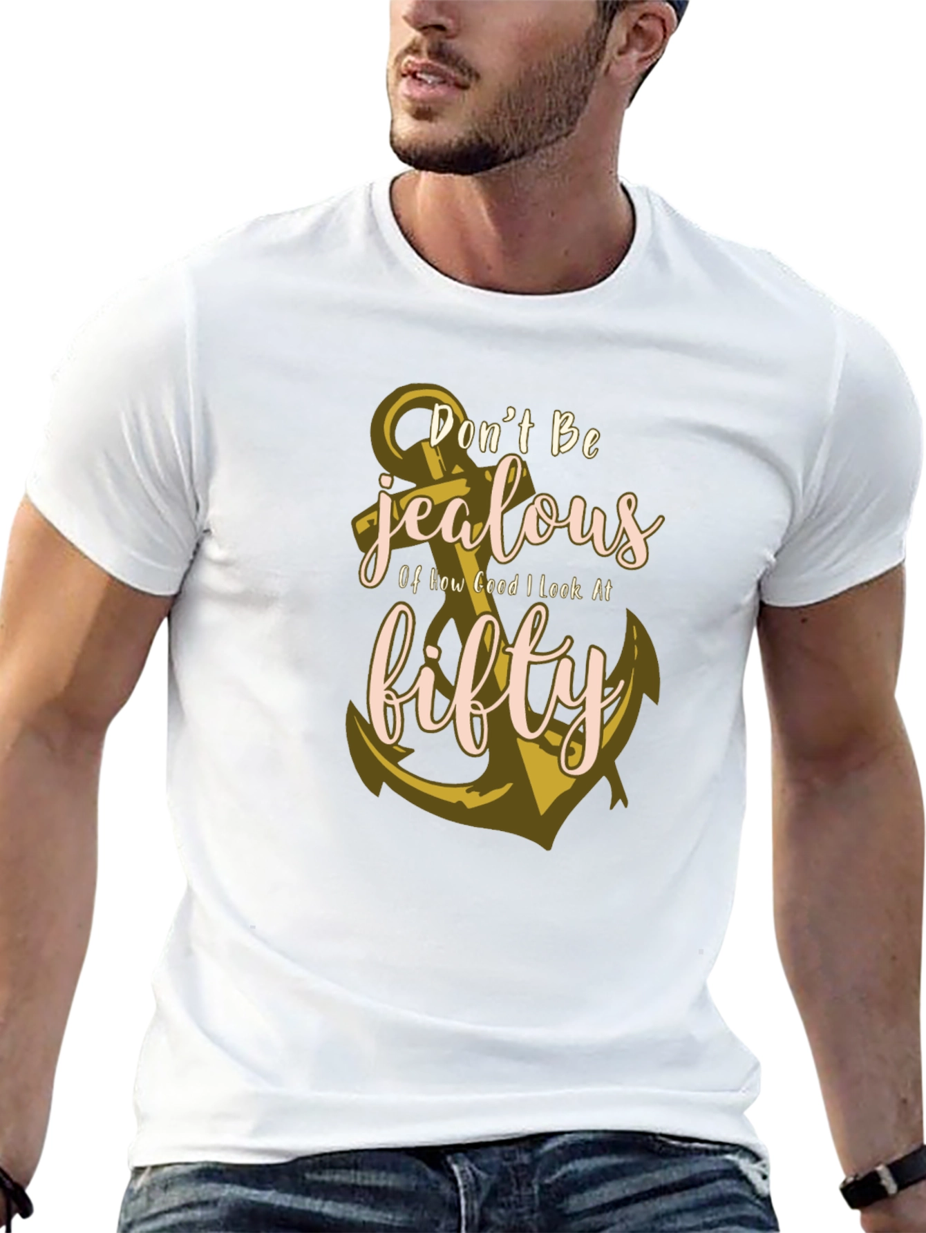 Dont Be Jealous Fifty Anchor T-Shirt