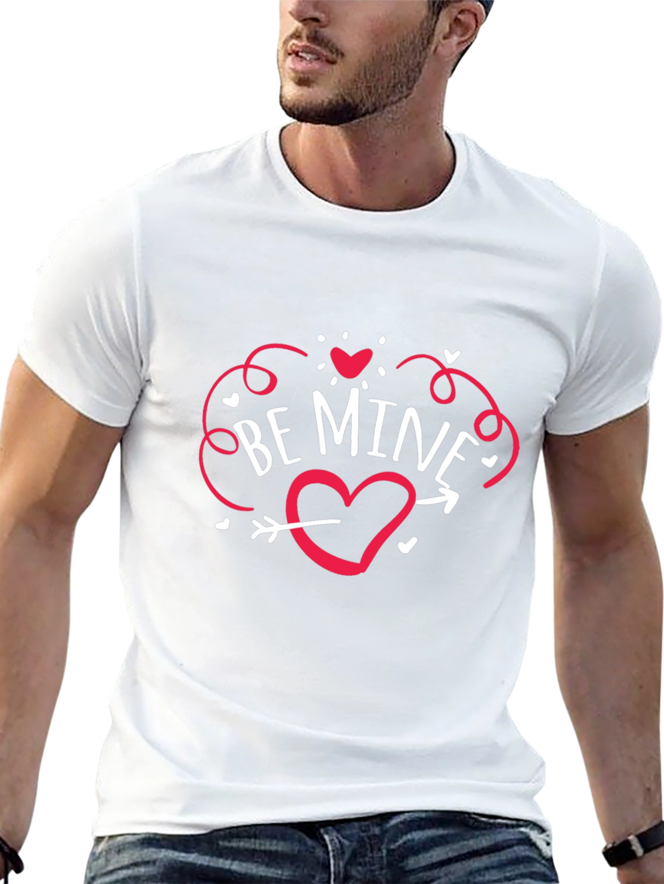 Be Mine Heart Valentines Day T-Shirt