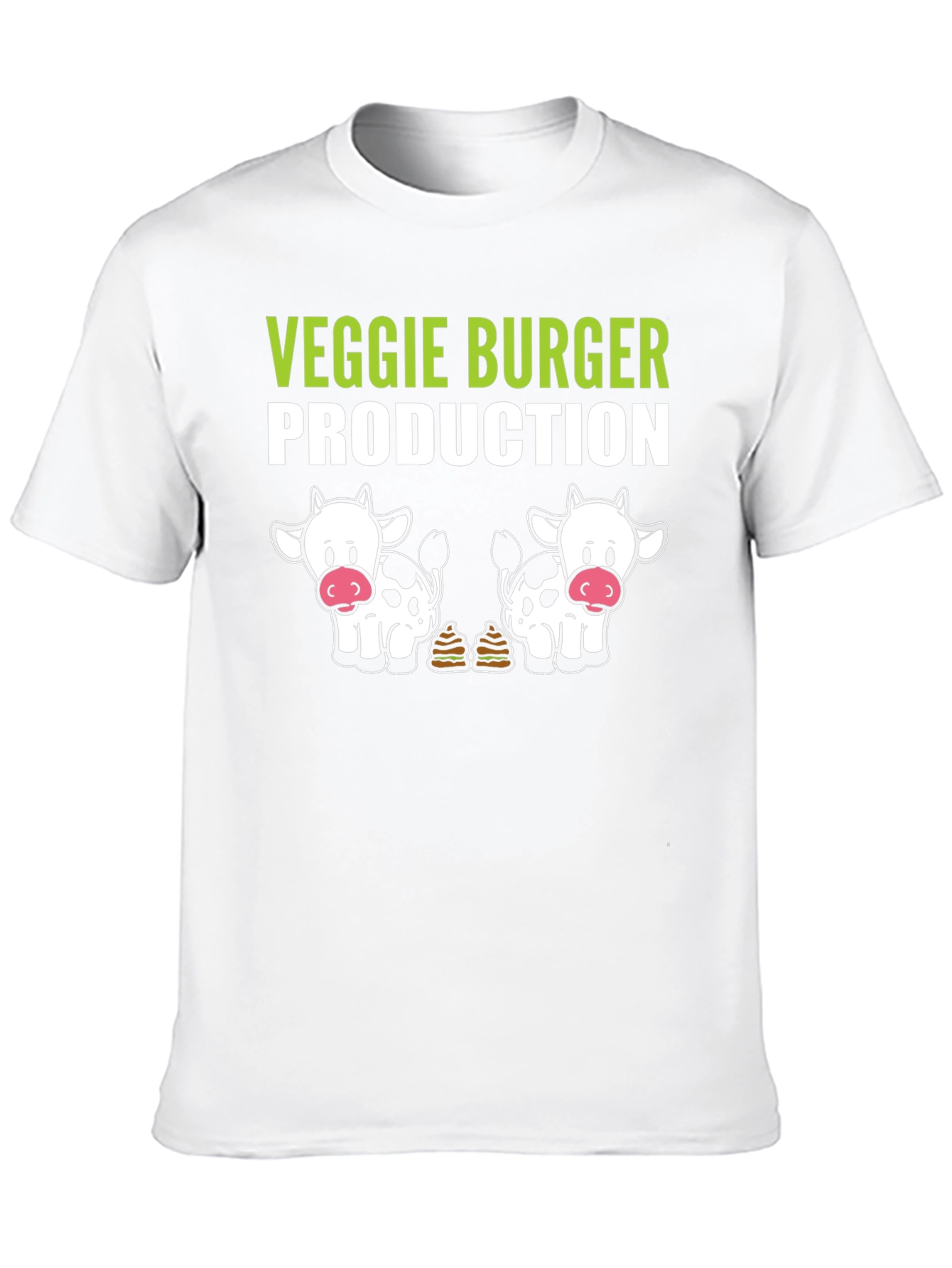 Veggie Burger Production T-Shirt Funny Vegan Tee