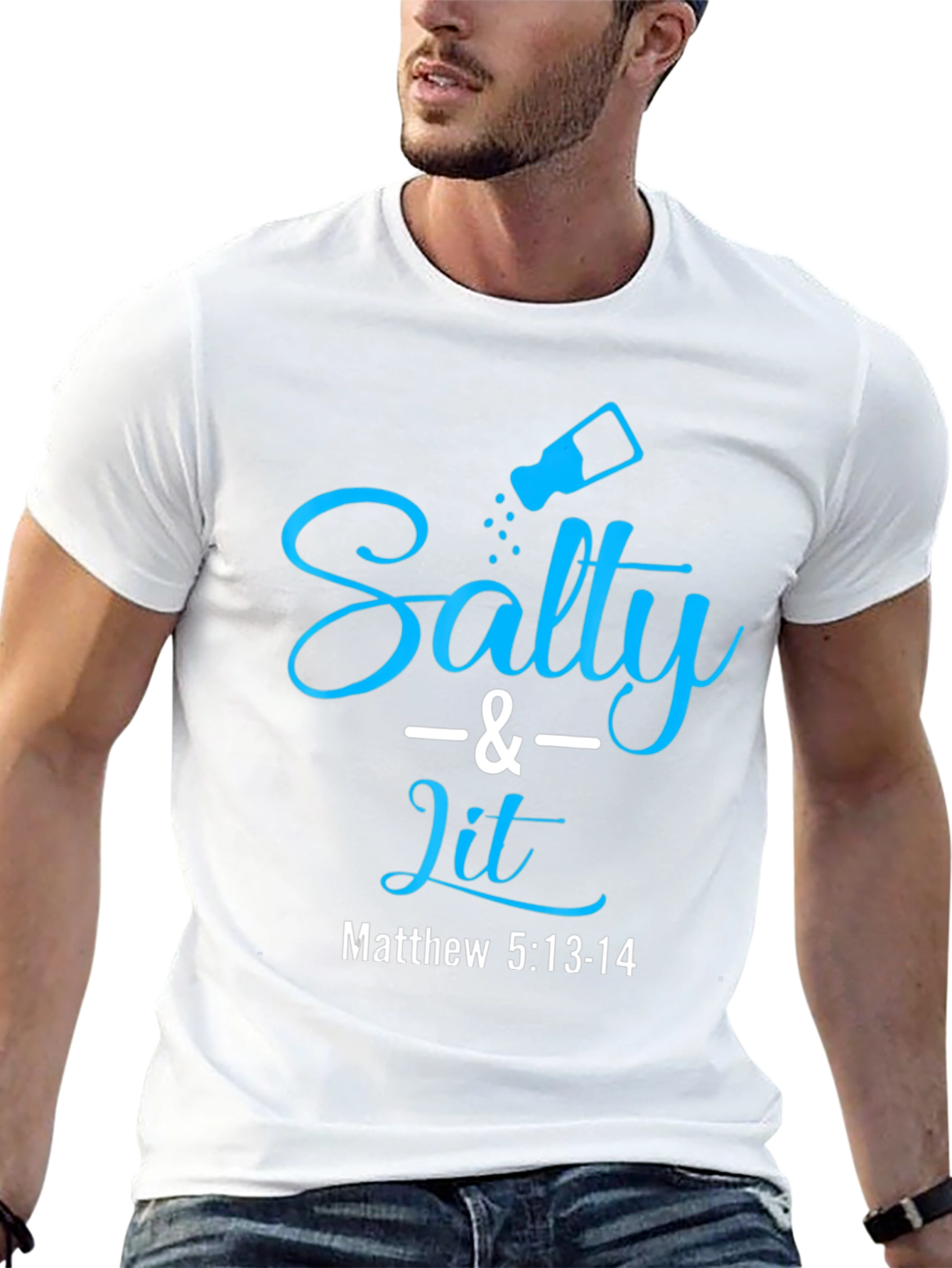 Salty & Lit Graphic Tee - Christian Apparel