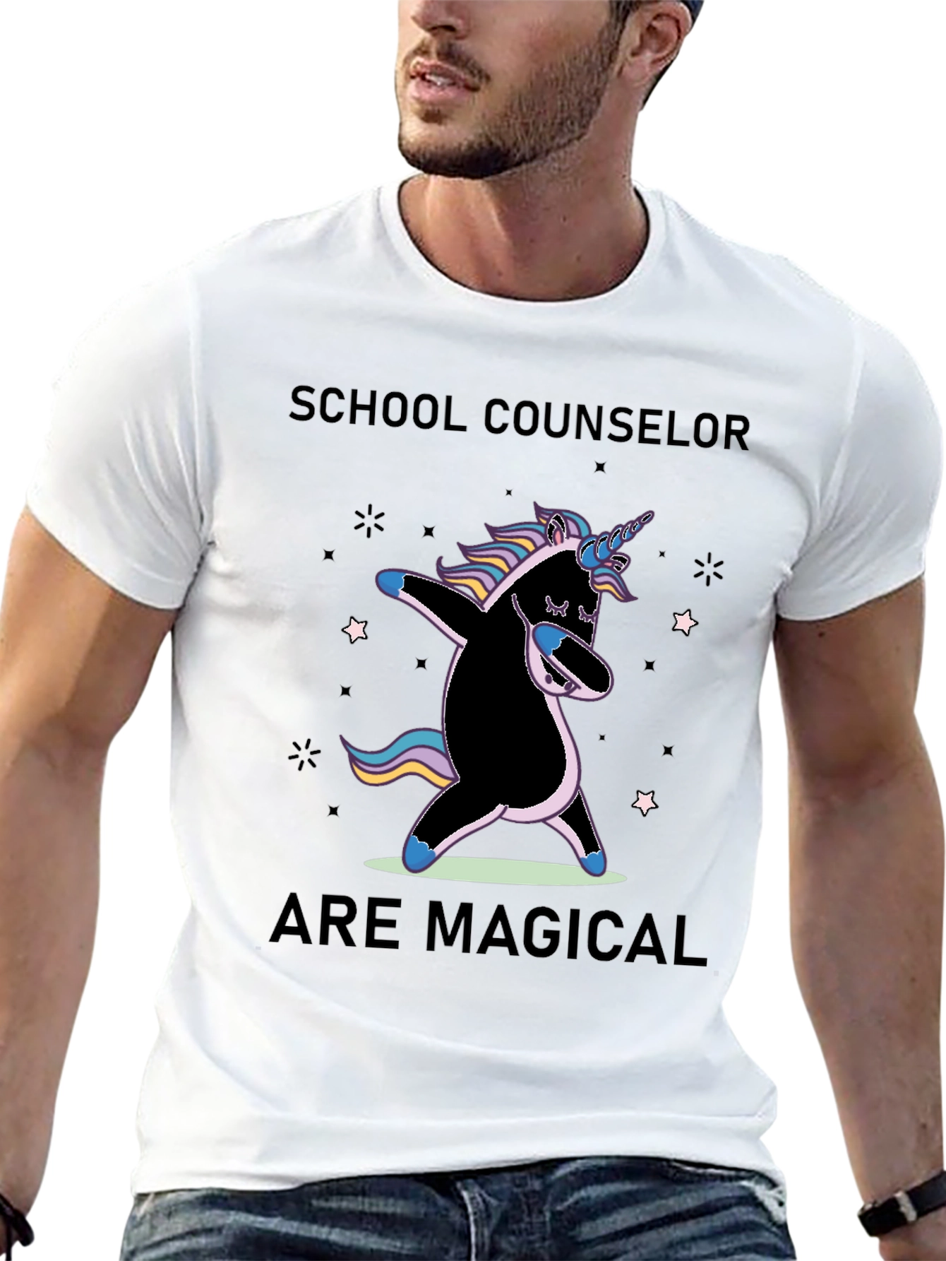 School Counselor Magical Unicorn T-Shirt