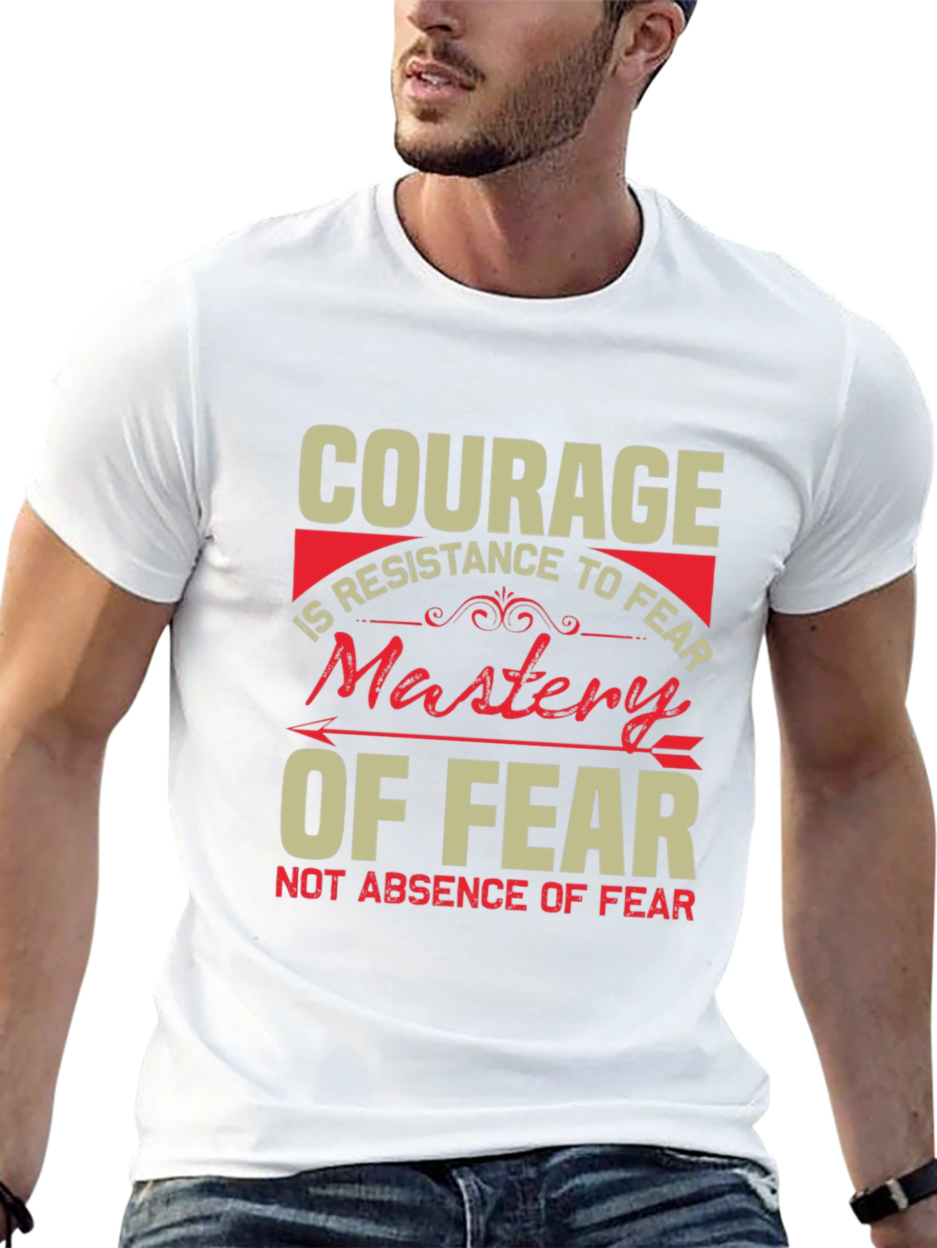 Courage Mastery of Fear Graphic T-Shirt