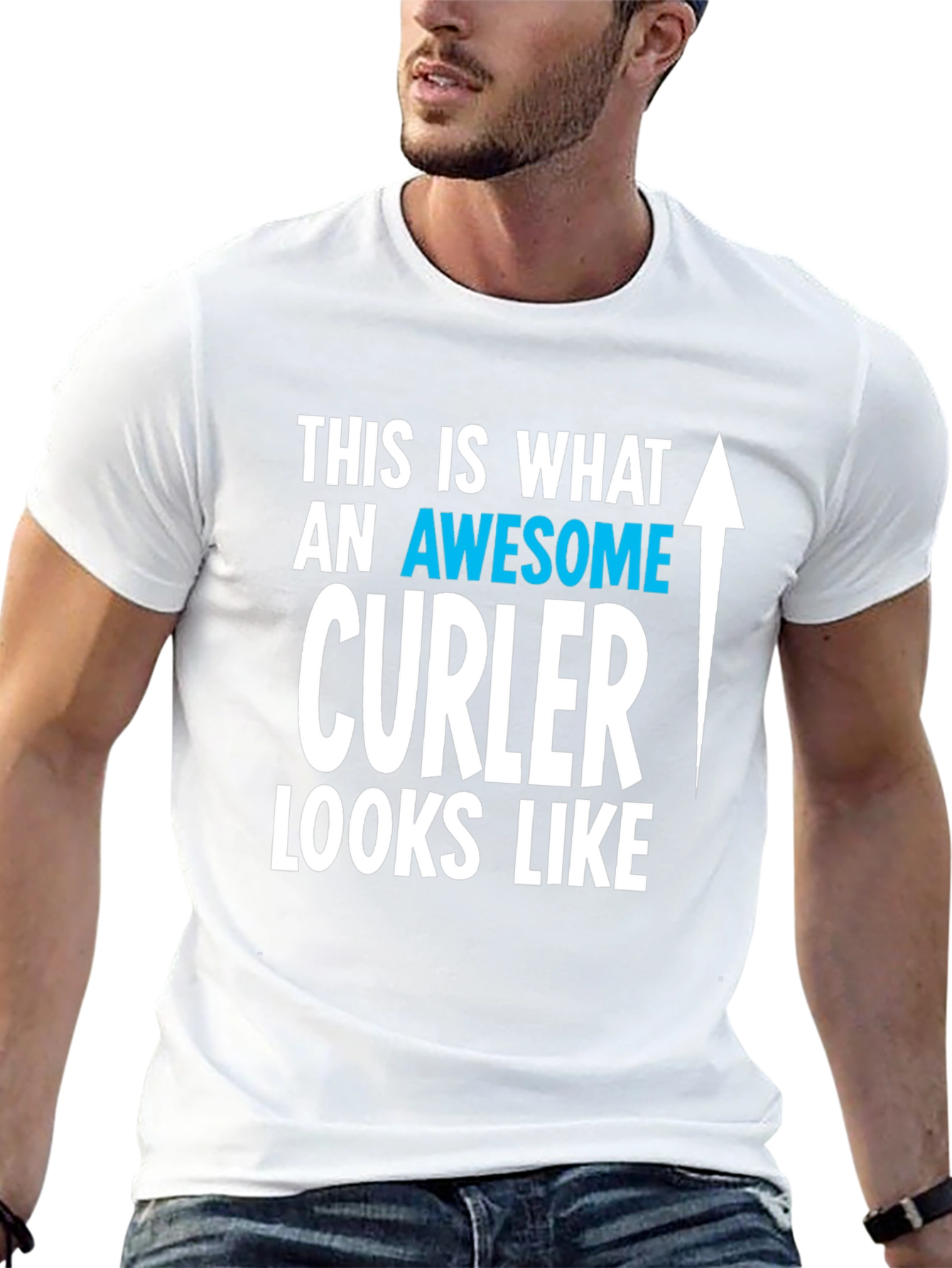 Awesome Curler T-Shirt | Curling Fan Tee
