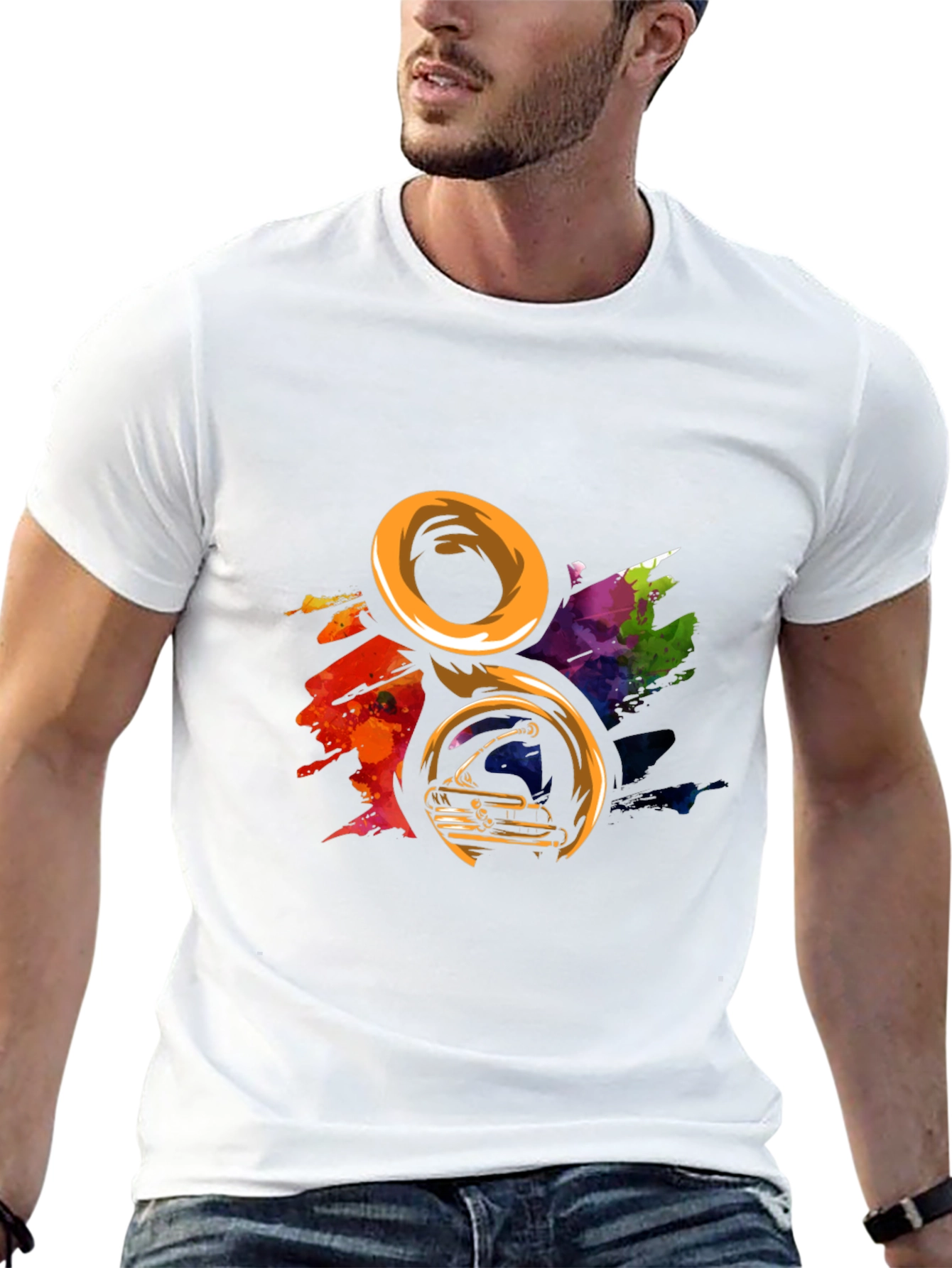 Colorful Tuba Music T-Shirt