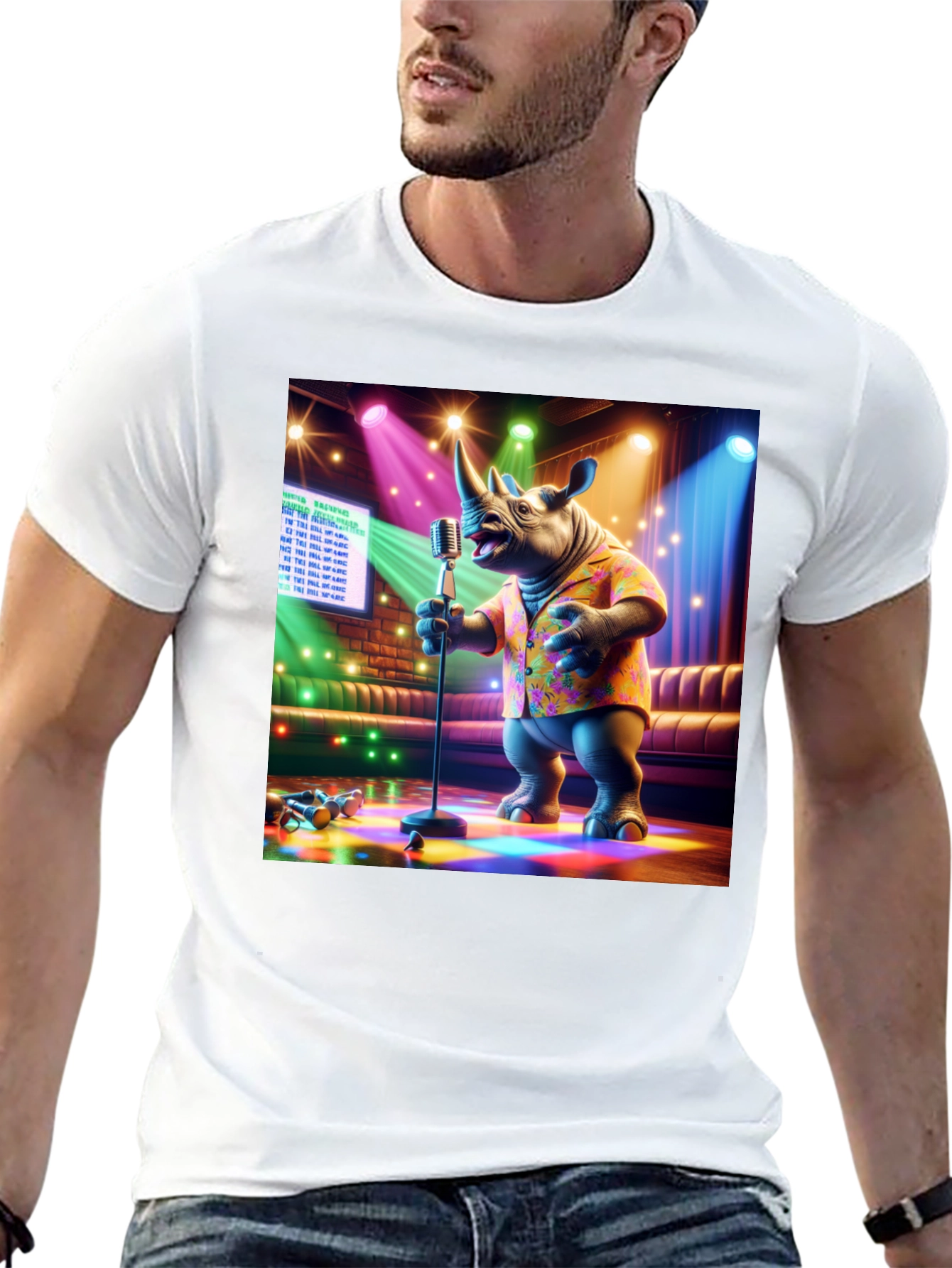 Singing Rhino Graphic Tee