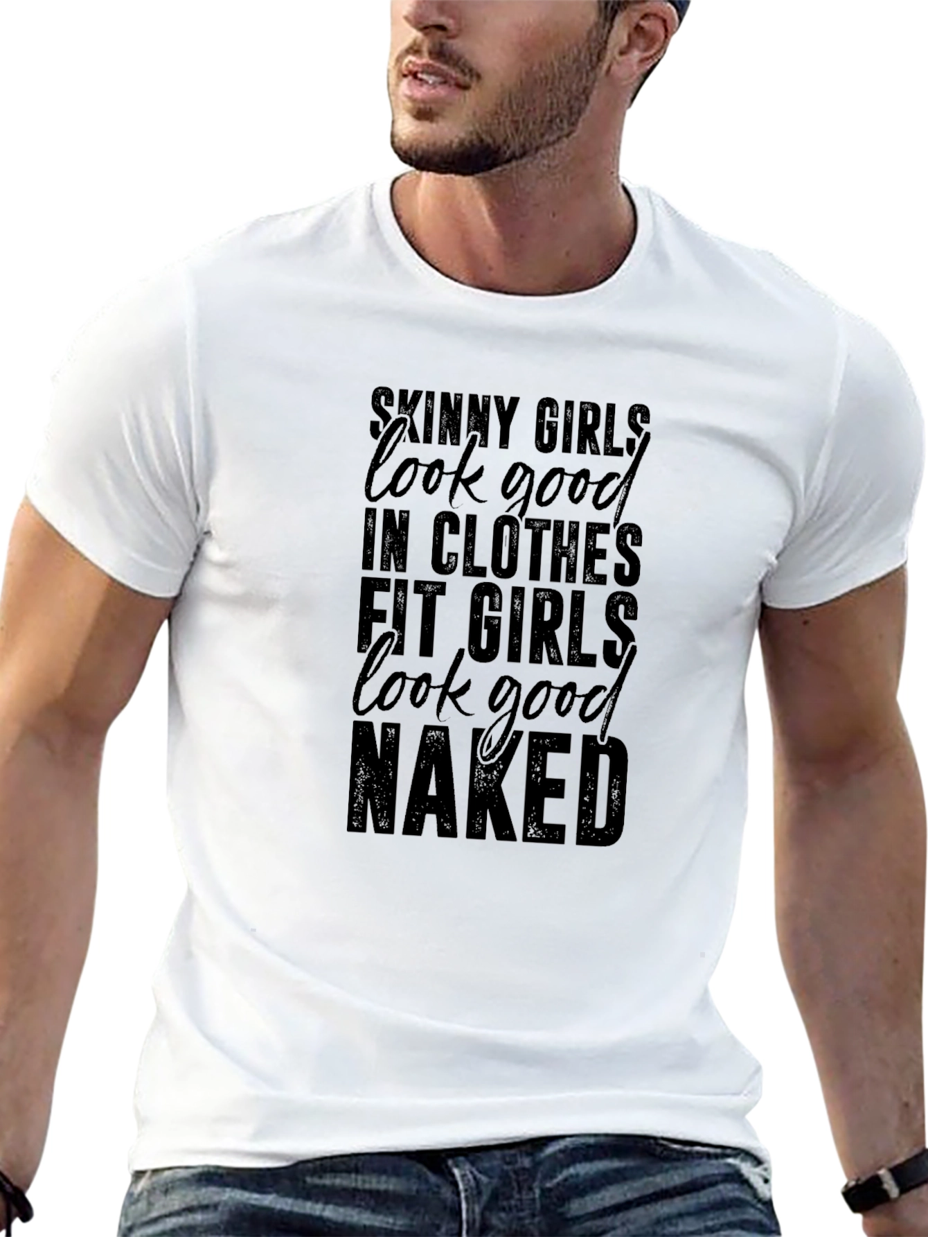 Skinny Girls Fit Girls Graphic T-Shirt