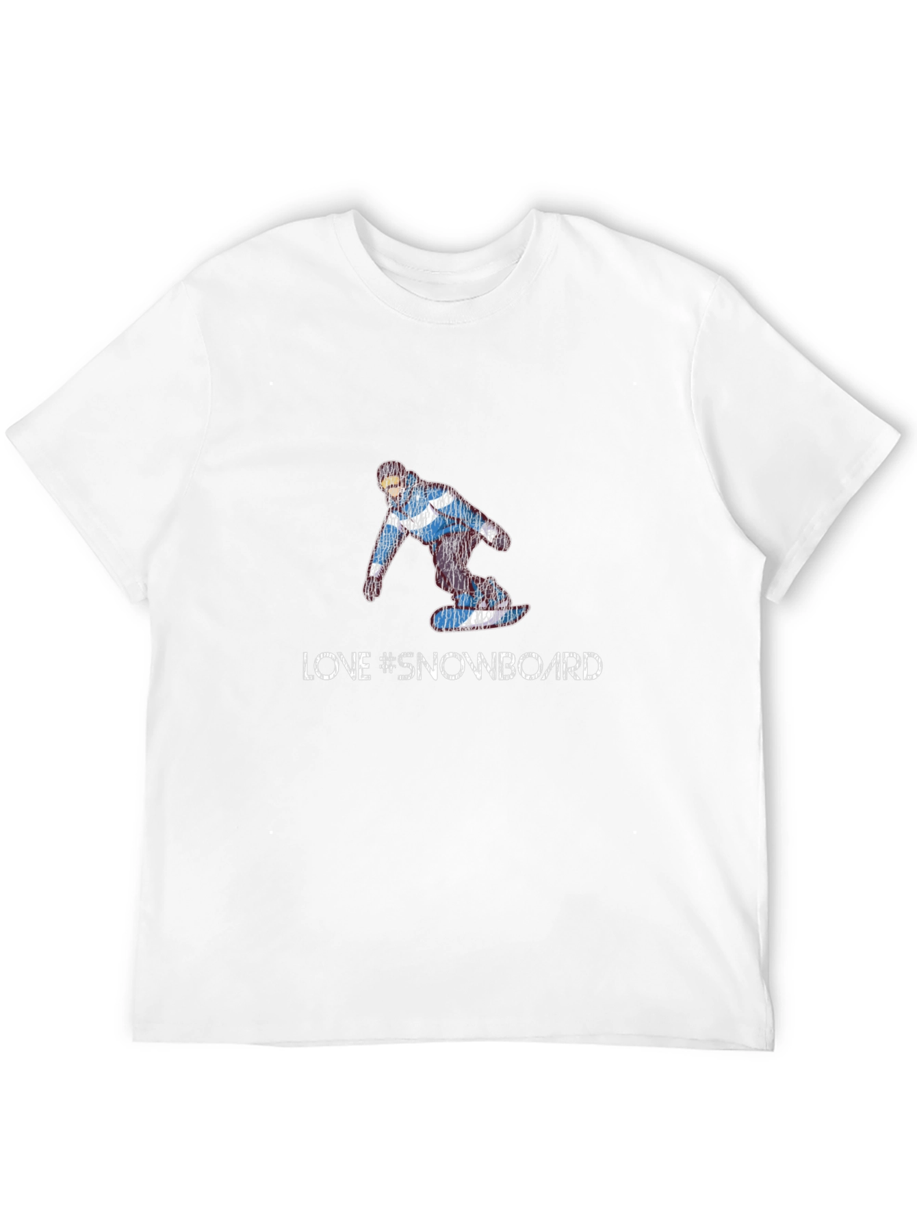 Love Snowboard T-Shirt - Black Graphic Print