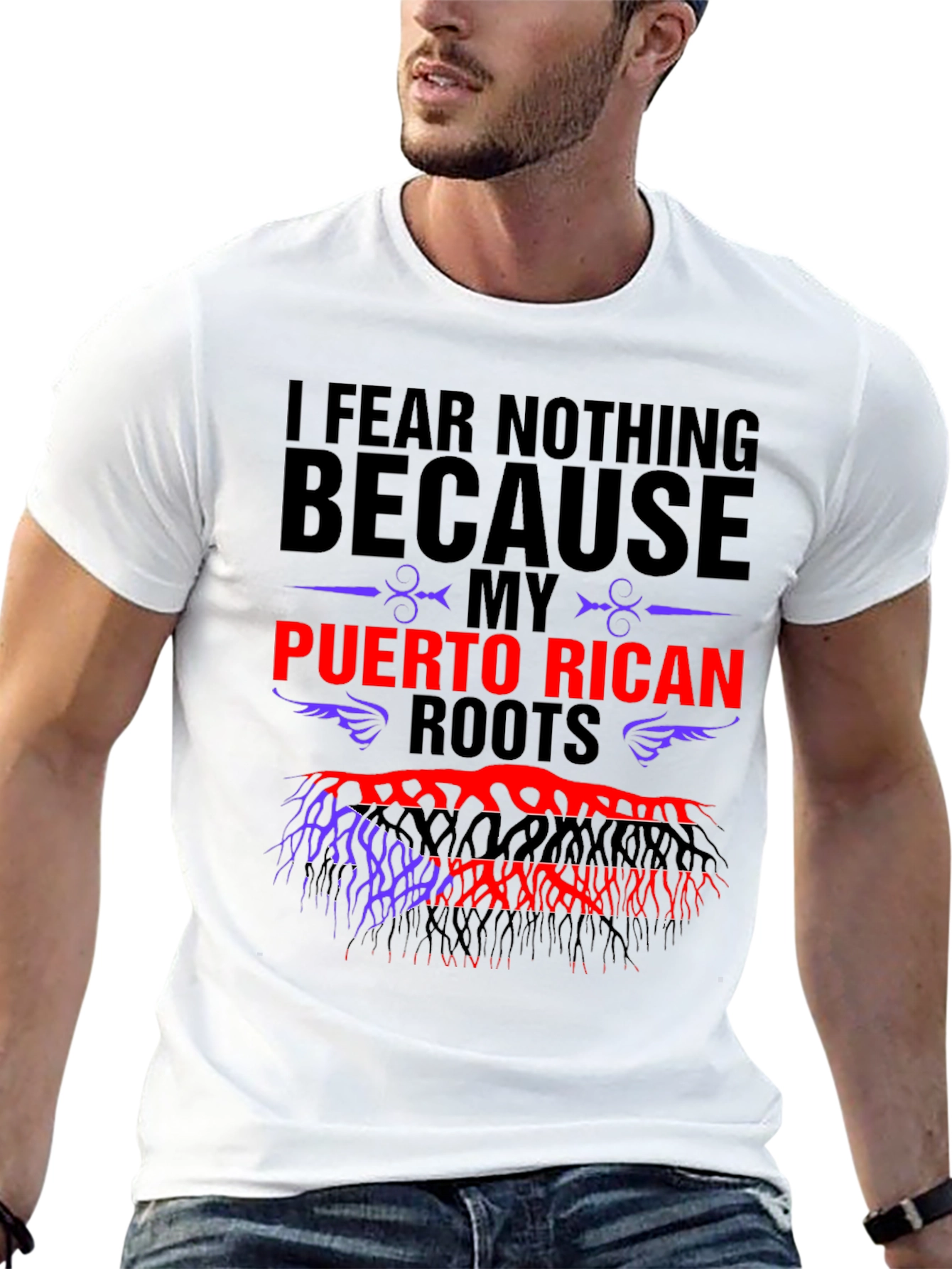 Puerto Rican Roots T-Shirt - I Fear Nothing