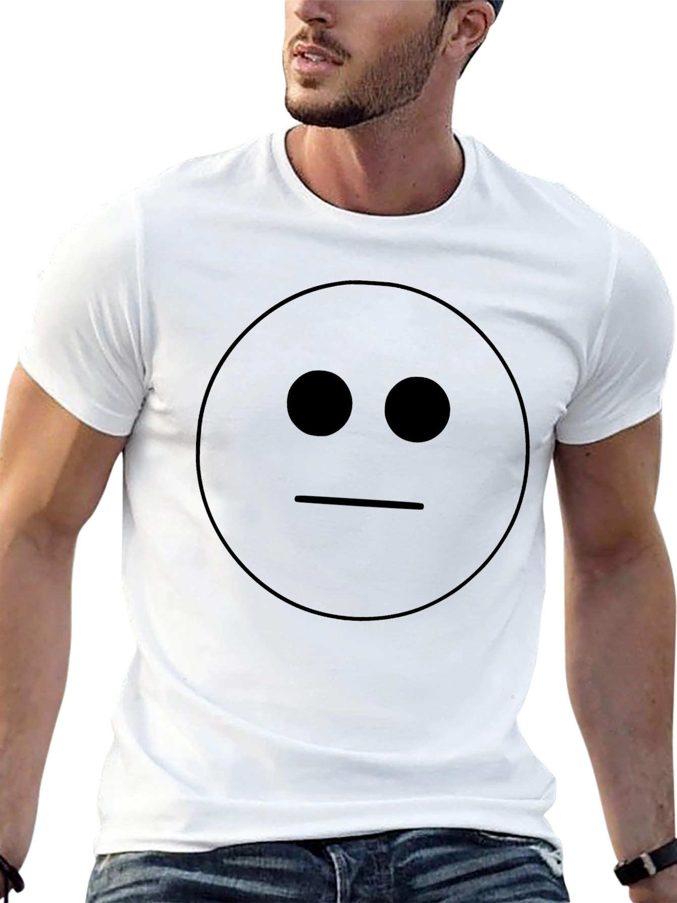 Deadpan Emoji T-Shirt - Express Yourself!