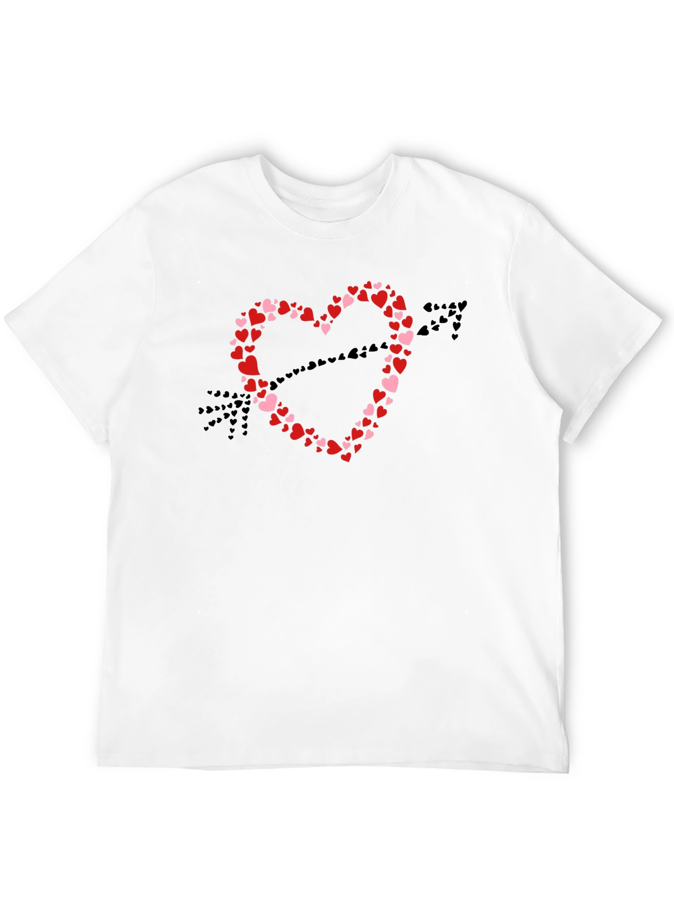 Heart Arrow Graphic T-Shirt - Valentines Day Apparel