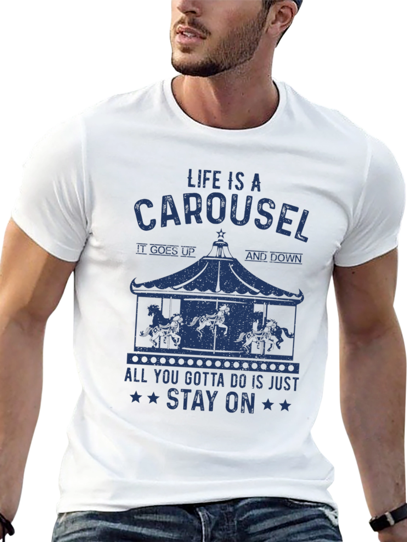 Carousel Graphic Tee - Lifes a Ride T-Shirt