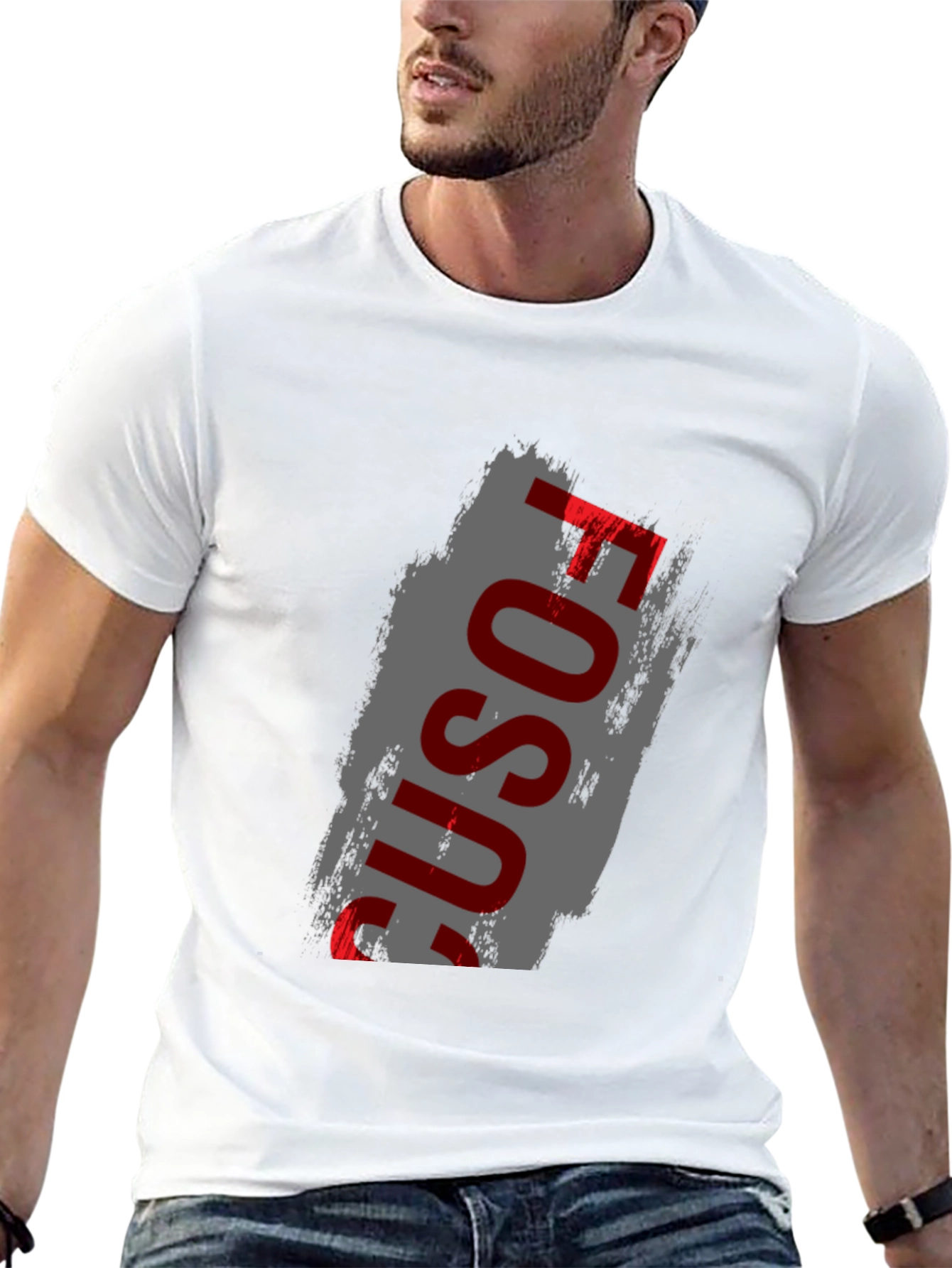 FOSU1 Mens Graphic T-Shirt - Modern Streetwear Tee
