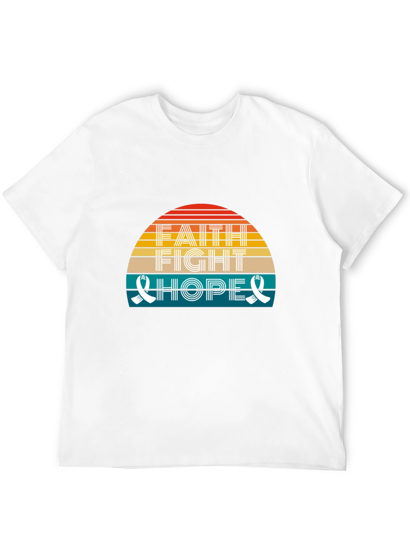 Faith Fight Hope Graphic Tee Shirt