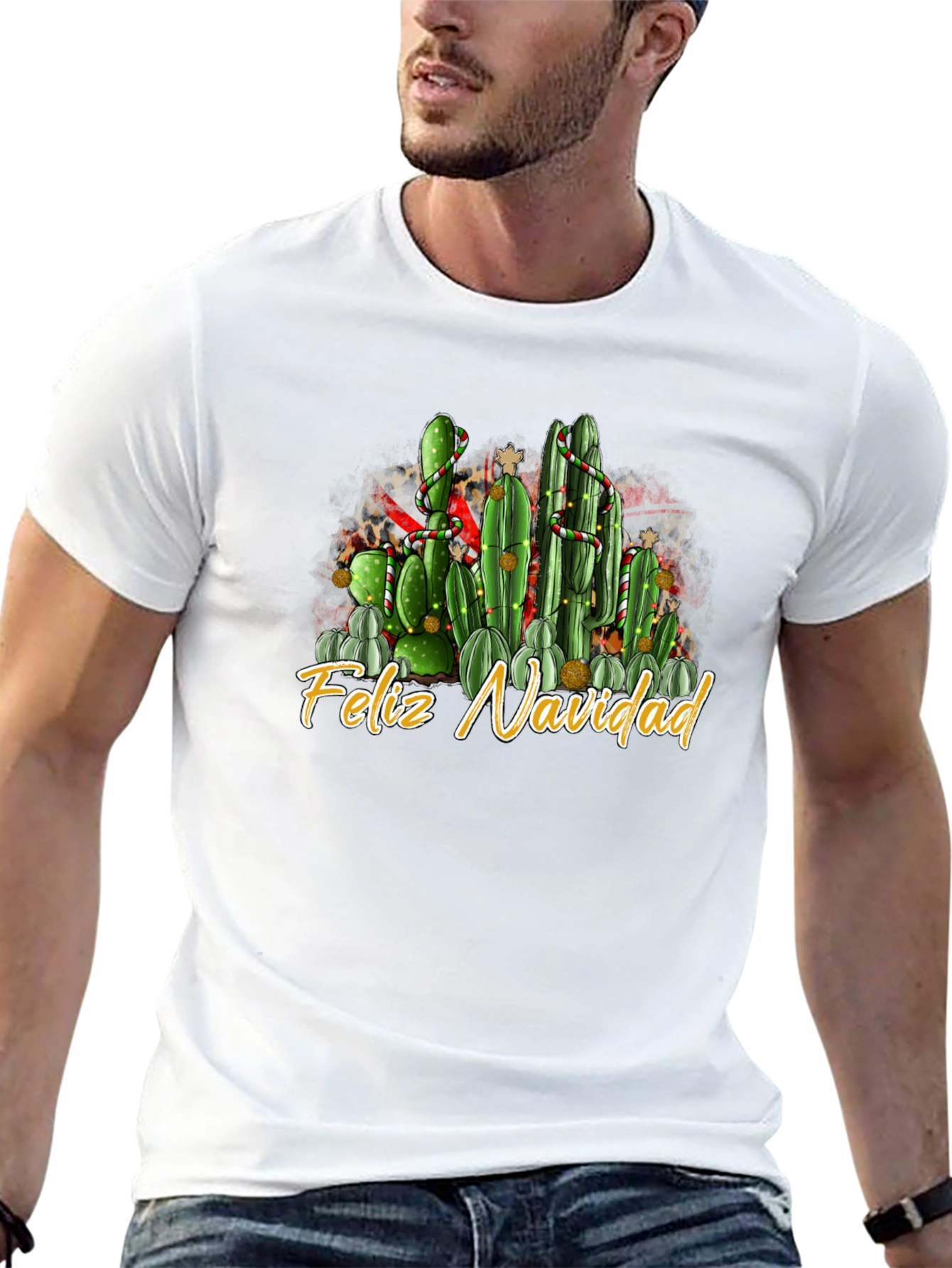 Feliz Navidad Cactus T-Shirt