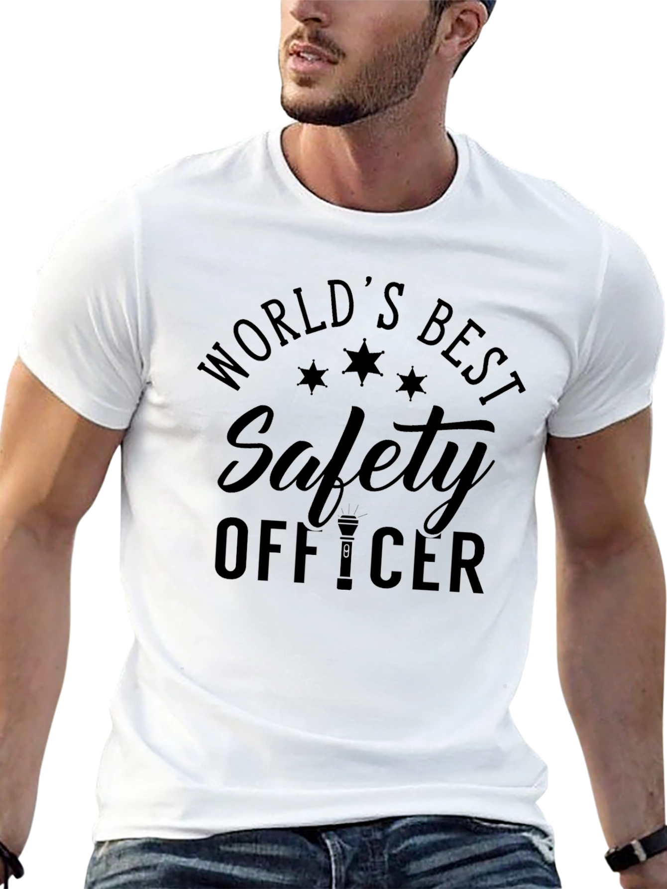 Worlds Best Safety Officer Black T-Shirt