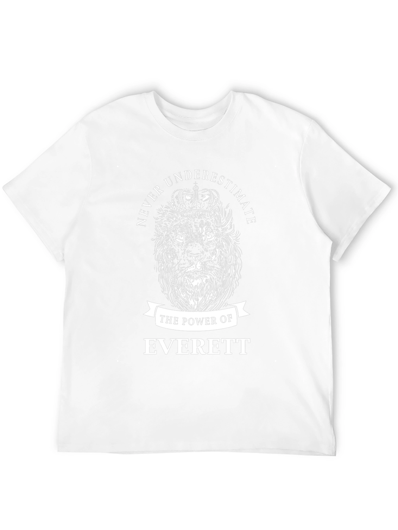 Never Underestimate Everett Lion Graphic Tee