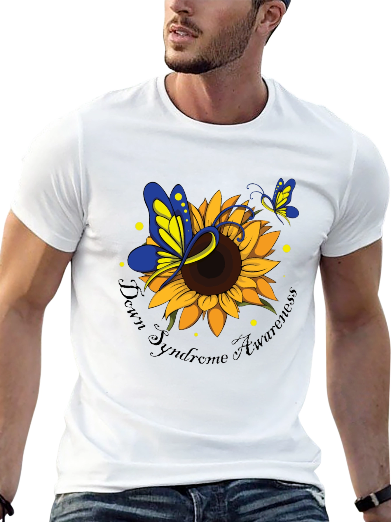 Down Syndrome Awareness Sunflower T-Shirt
