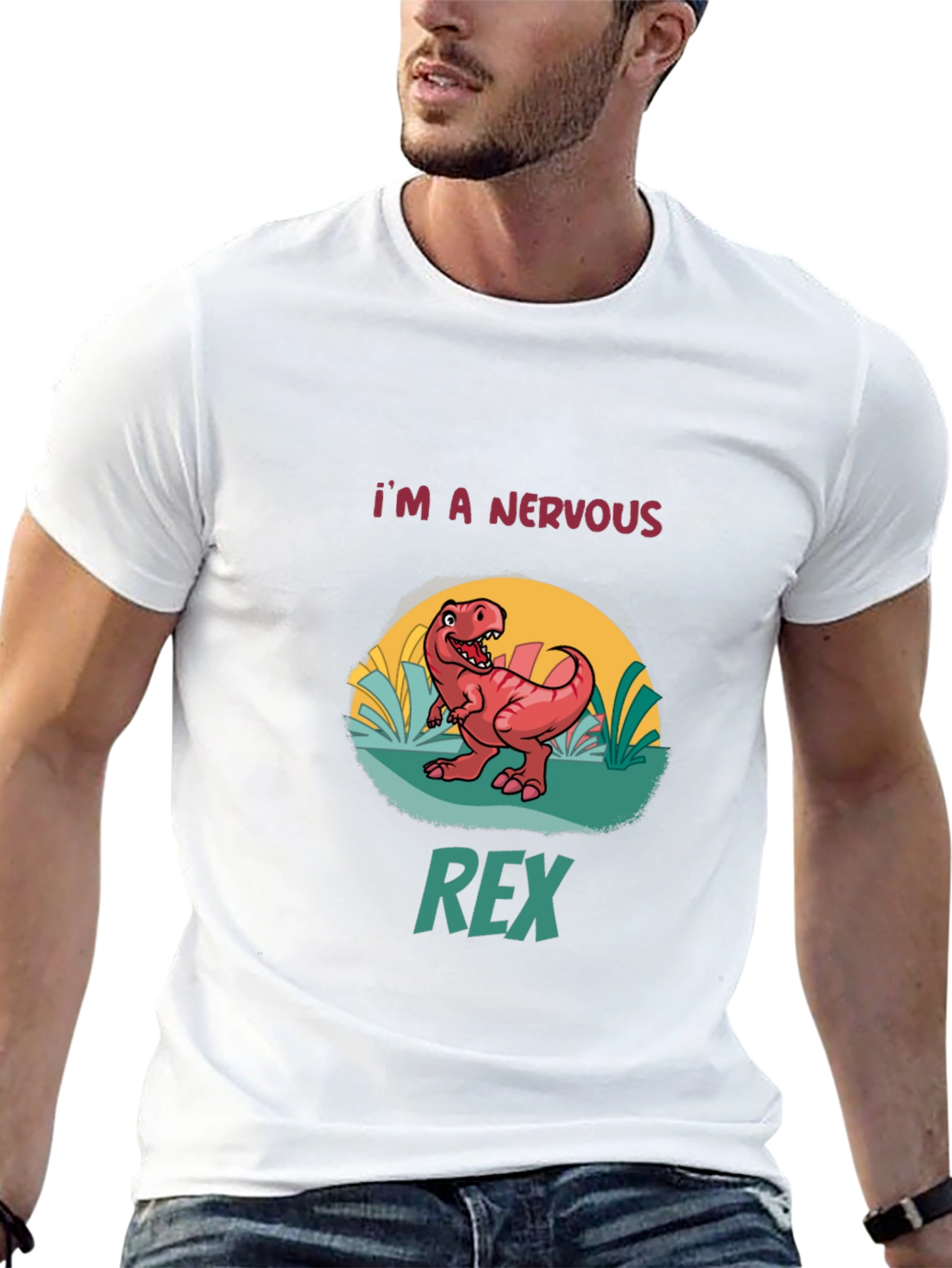 Nervous Rex Black T-Shirt