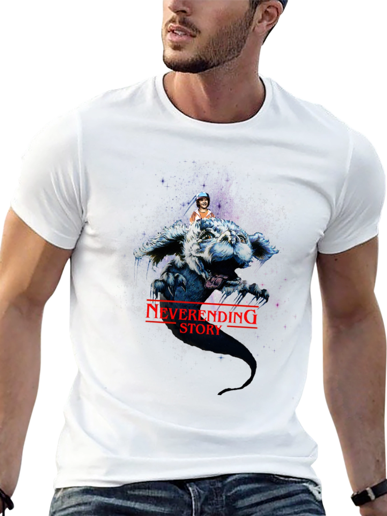 Neverending Story Graphic Tee - Luck Dragon T-Shirt