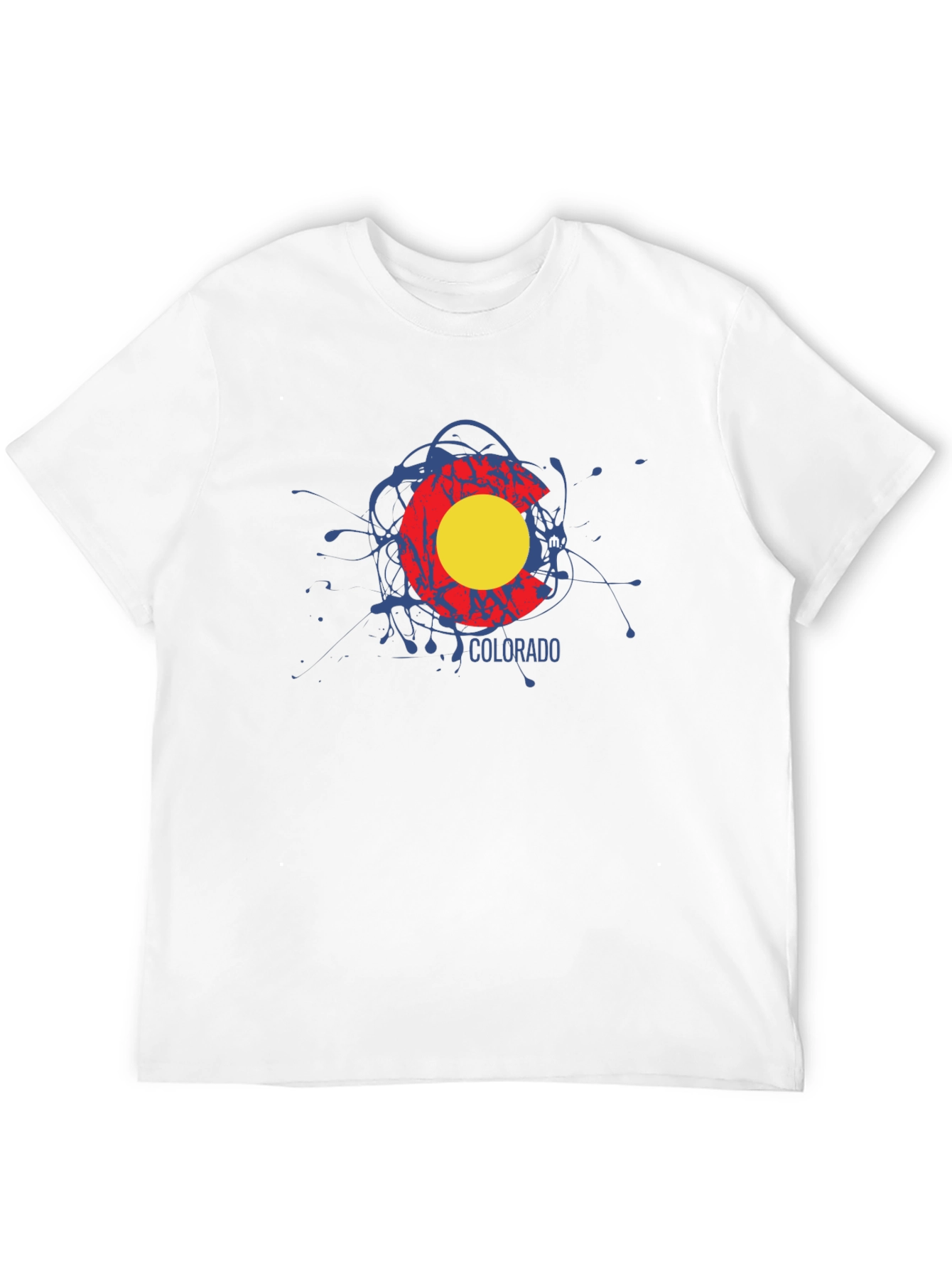 Colorado Flag Splatter T-Shirt