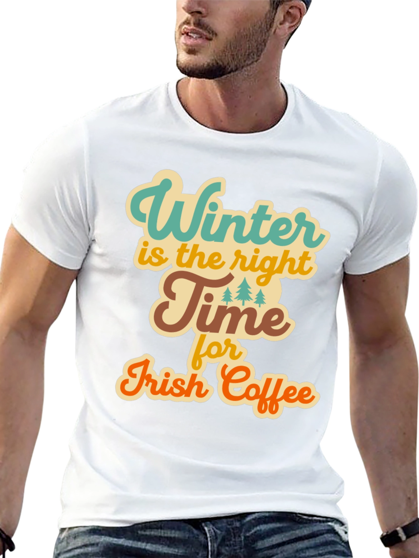 Winter Irish Coffee T-Shirt - Cozy Season Apparel
