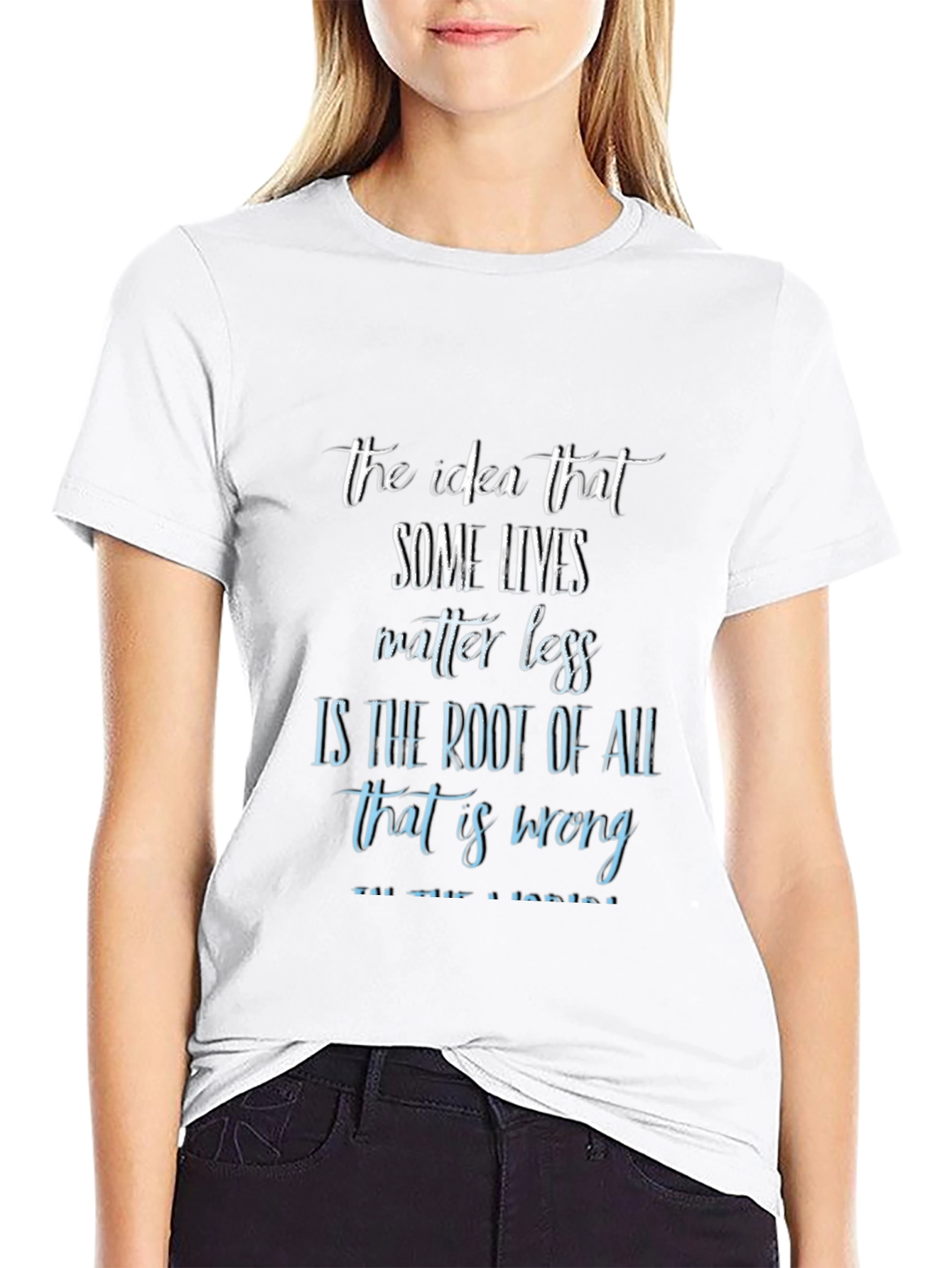 Inspirational Graphic Tee: Some Lives Matter Less