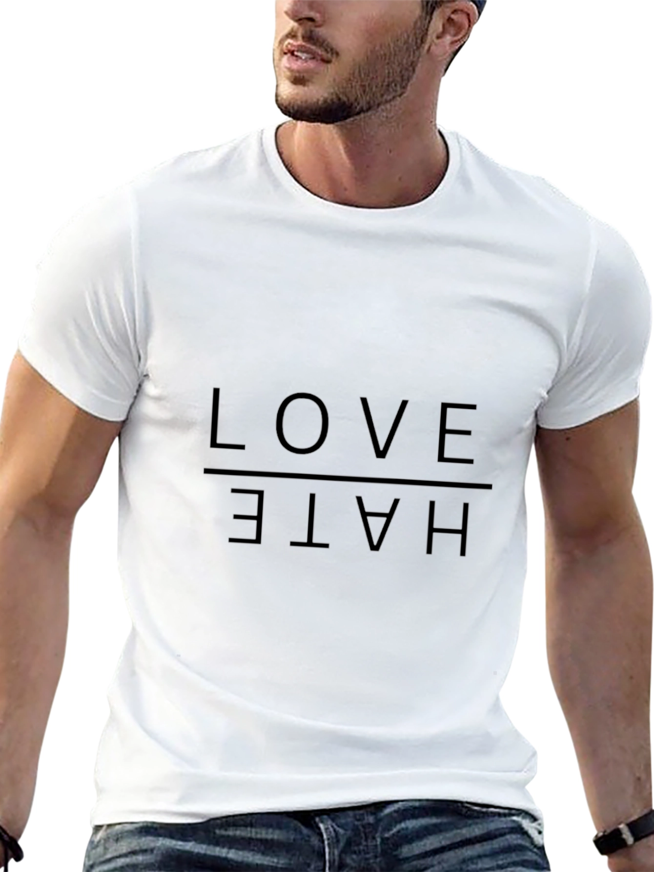 Love Hate Graphic Tee - Trendy Streetwear Shirt