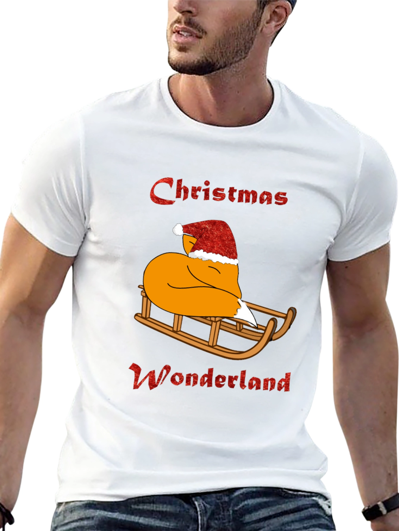 Christmas Wonderland Fox Graphic Tee
