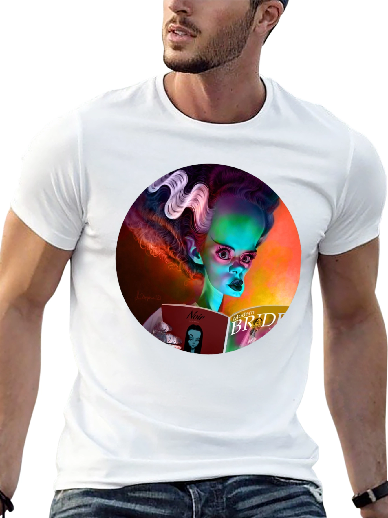 Bride of Frankenstein Reading T-Shirt