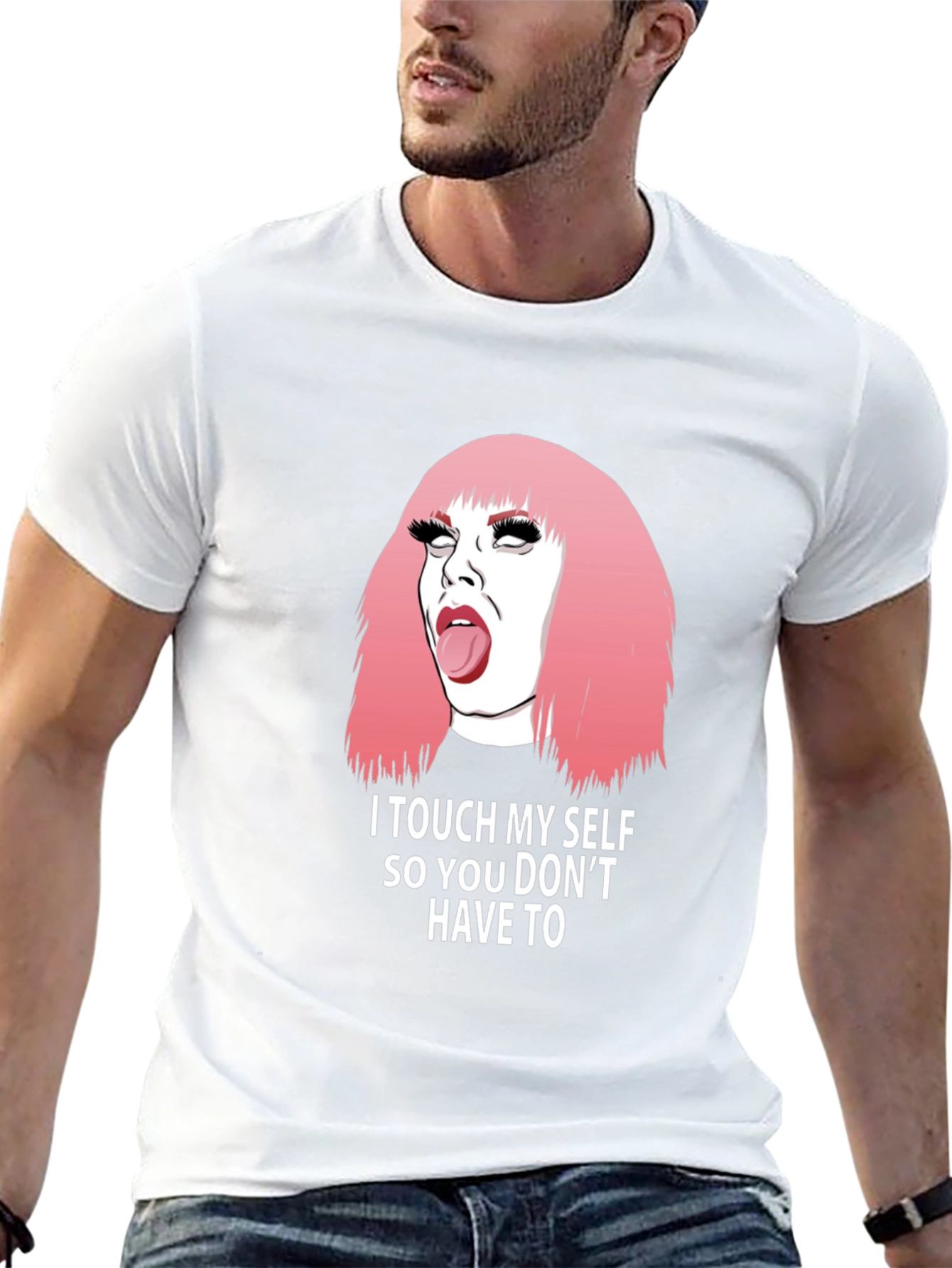 Humorous I Touch Myself Graphic Tee