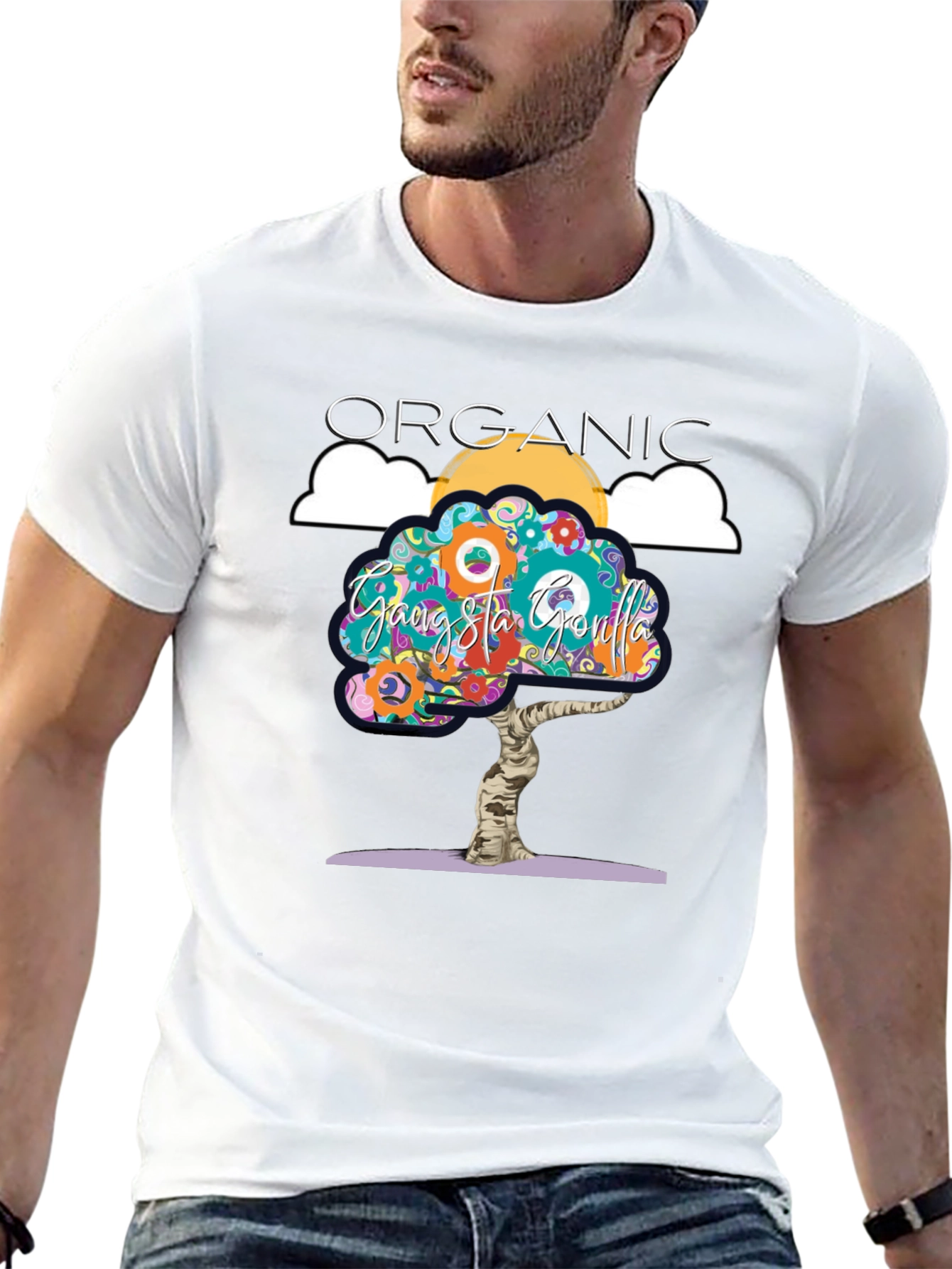 Organic Gangsta Gorilla Graphic Tee