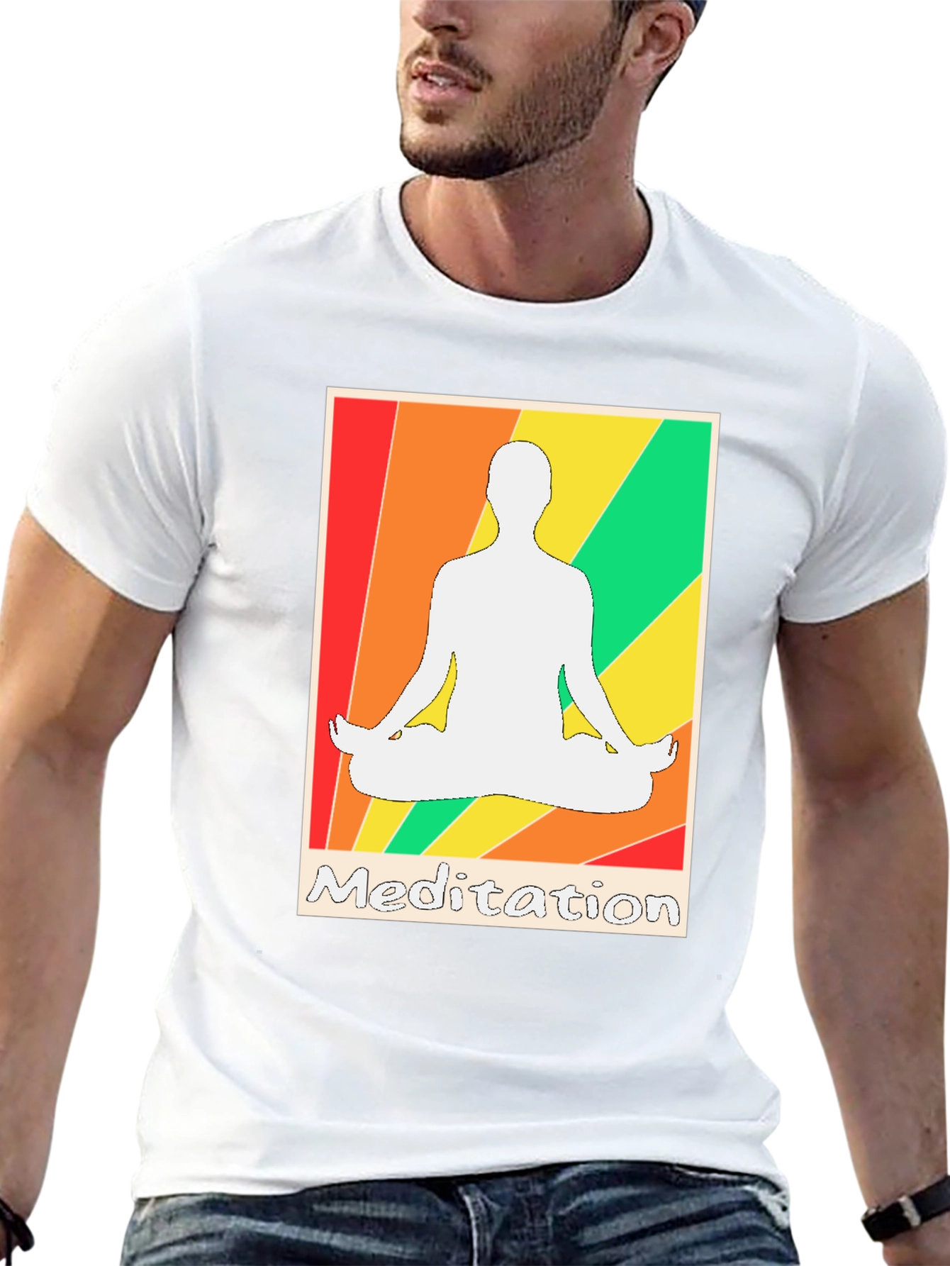 Meditation Graphic Tee - Zen Style T-Shirt