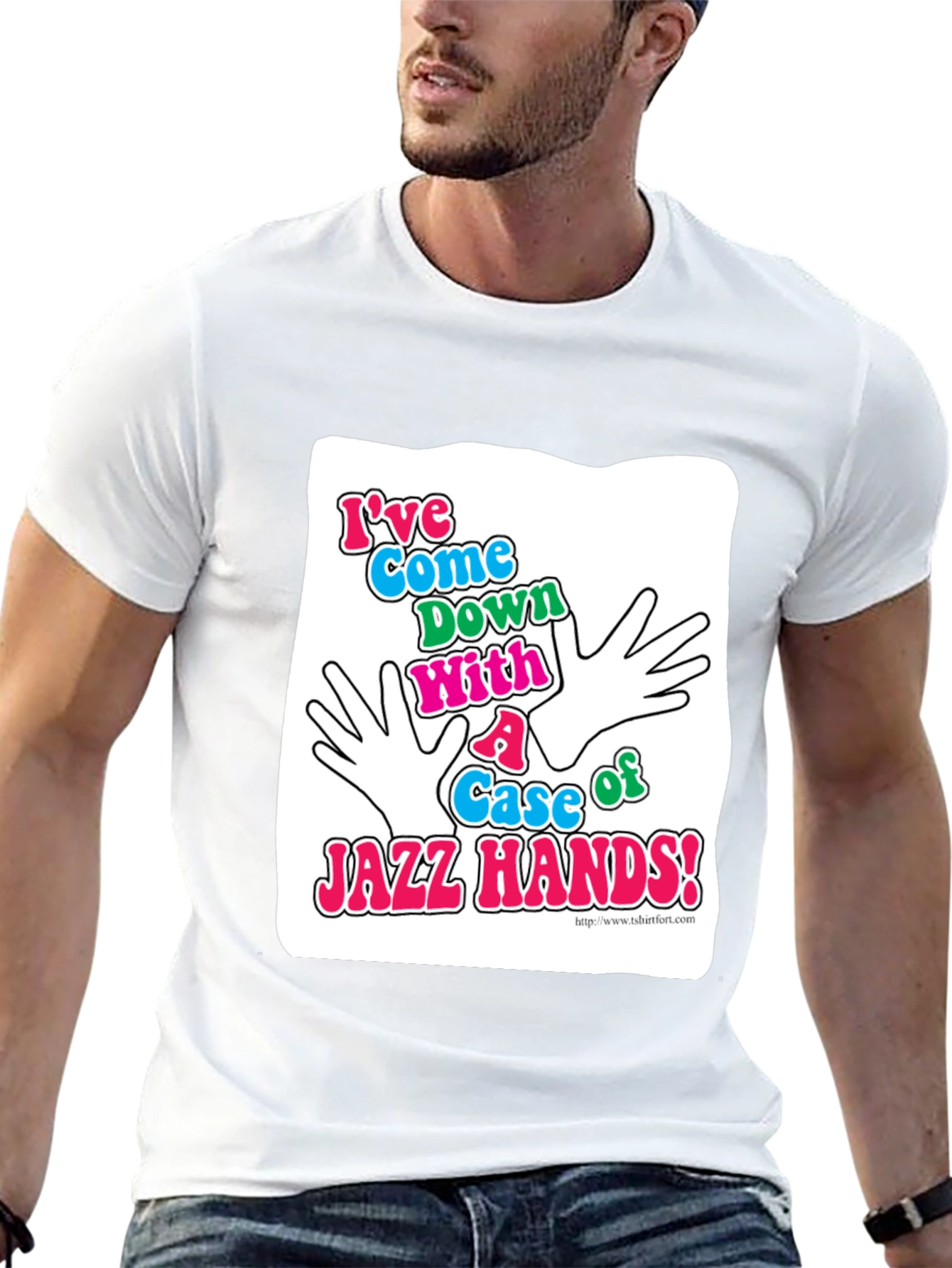 Jazz Hands Graphic T-Shirt - Black Cotton Tee