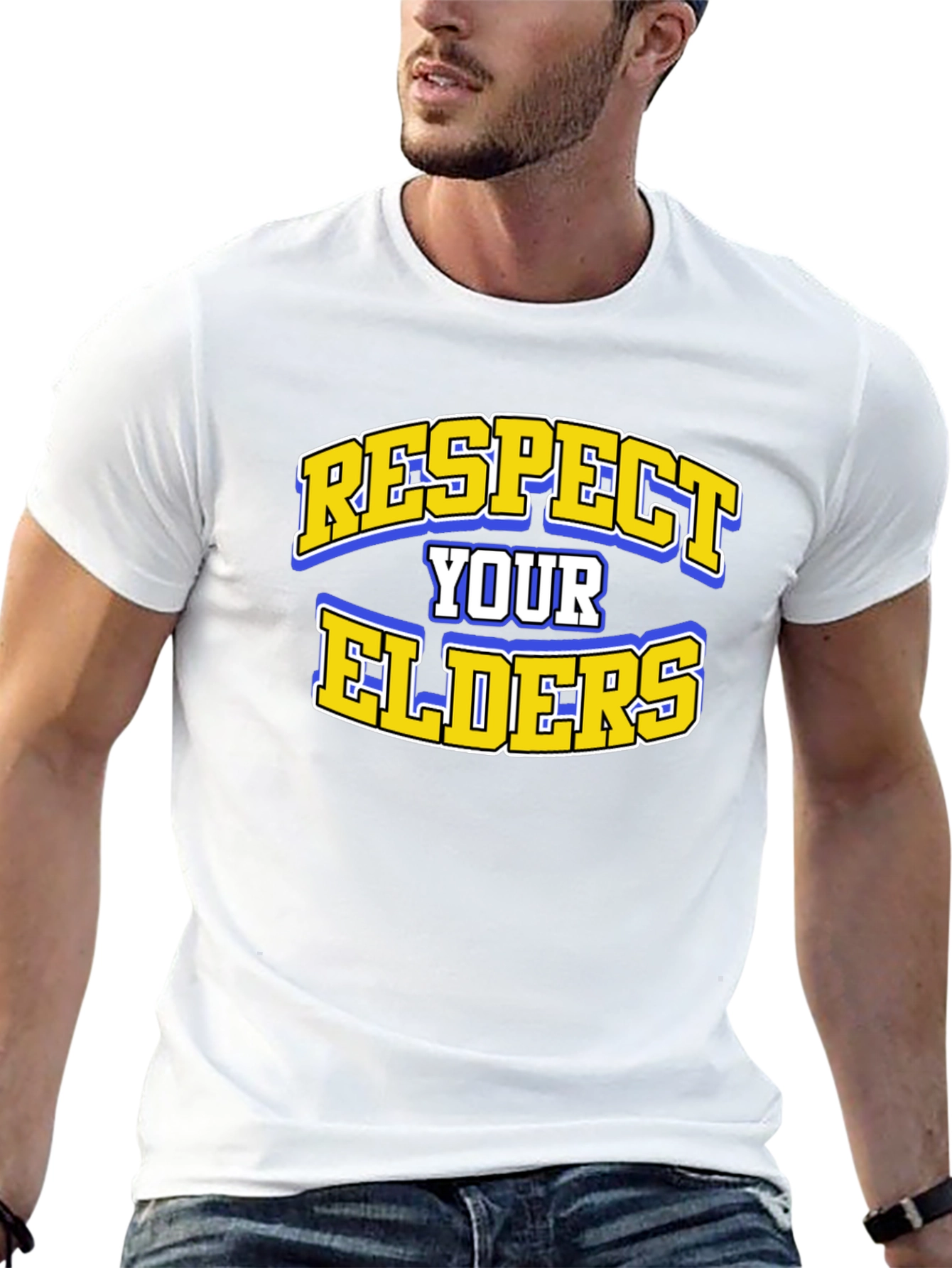 Respect Your Elders Black Graphic Tee