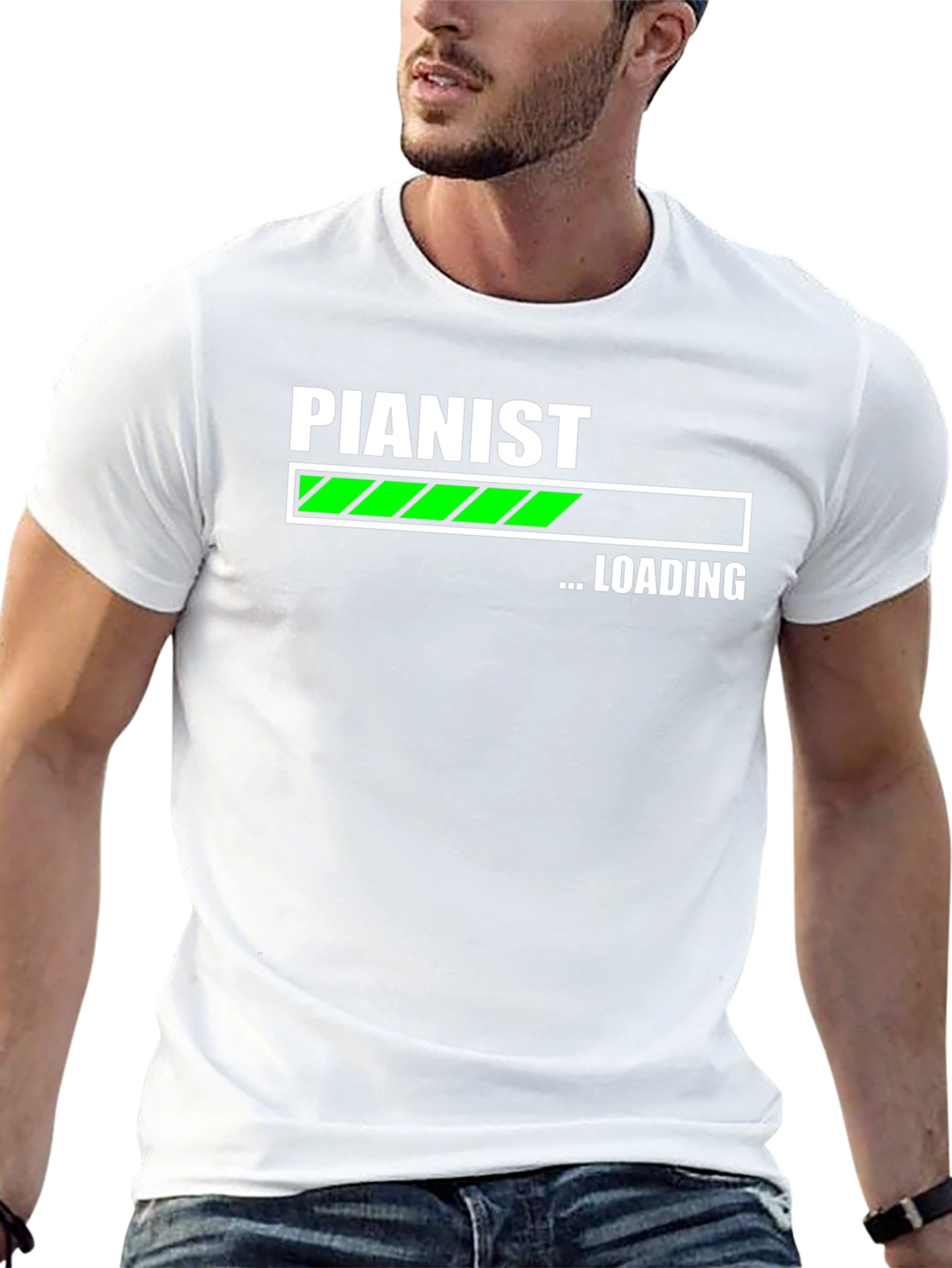 Pianist Loading T-Shirt - Funny Music Lover Tee