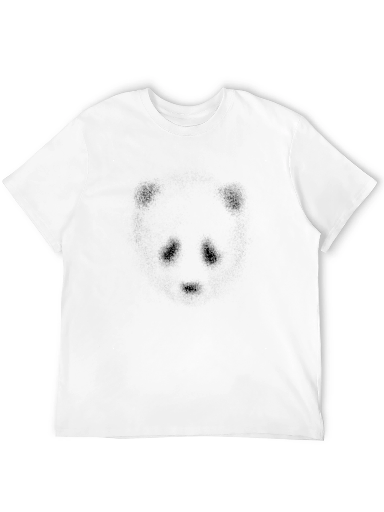 Black Panda Face Graphic T-Shirt