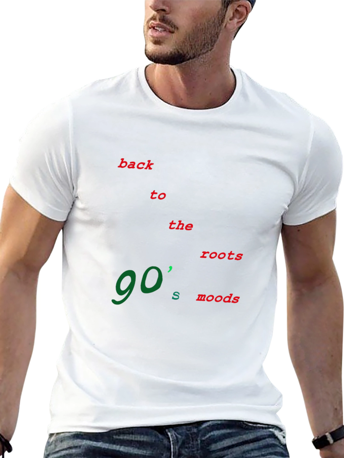 90s Moods Black T-Shirt