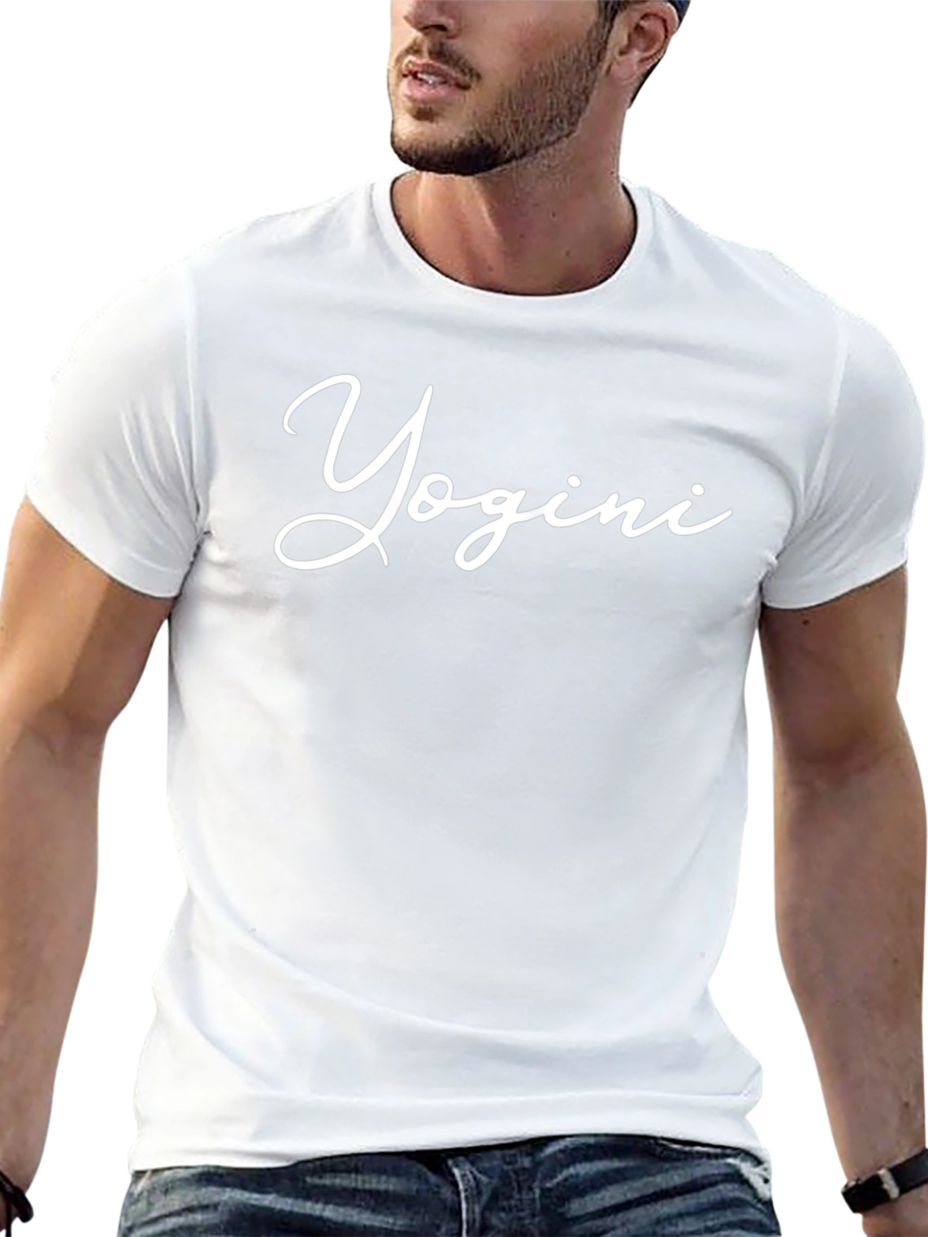 Yogini Script Black T-Shirt - Unisex Yoga Apparel