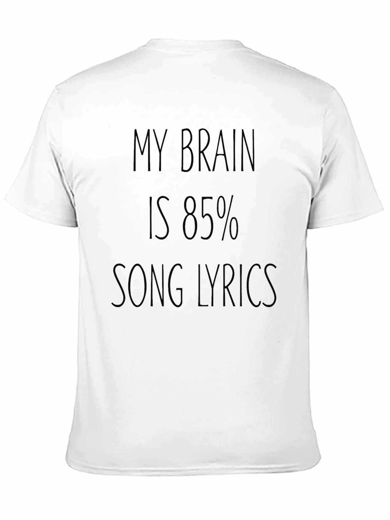 Song Lyrics Brain T-Shirt