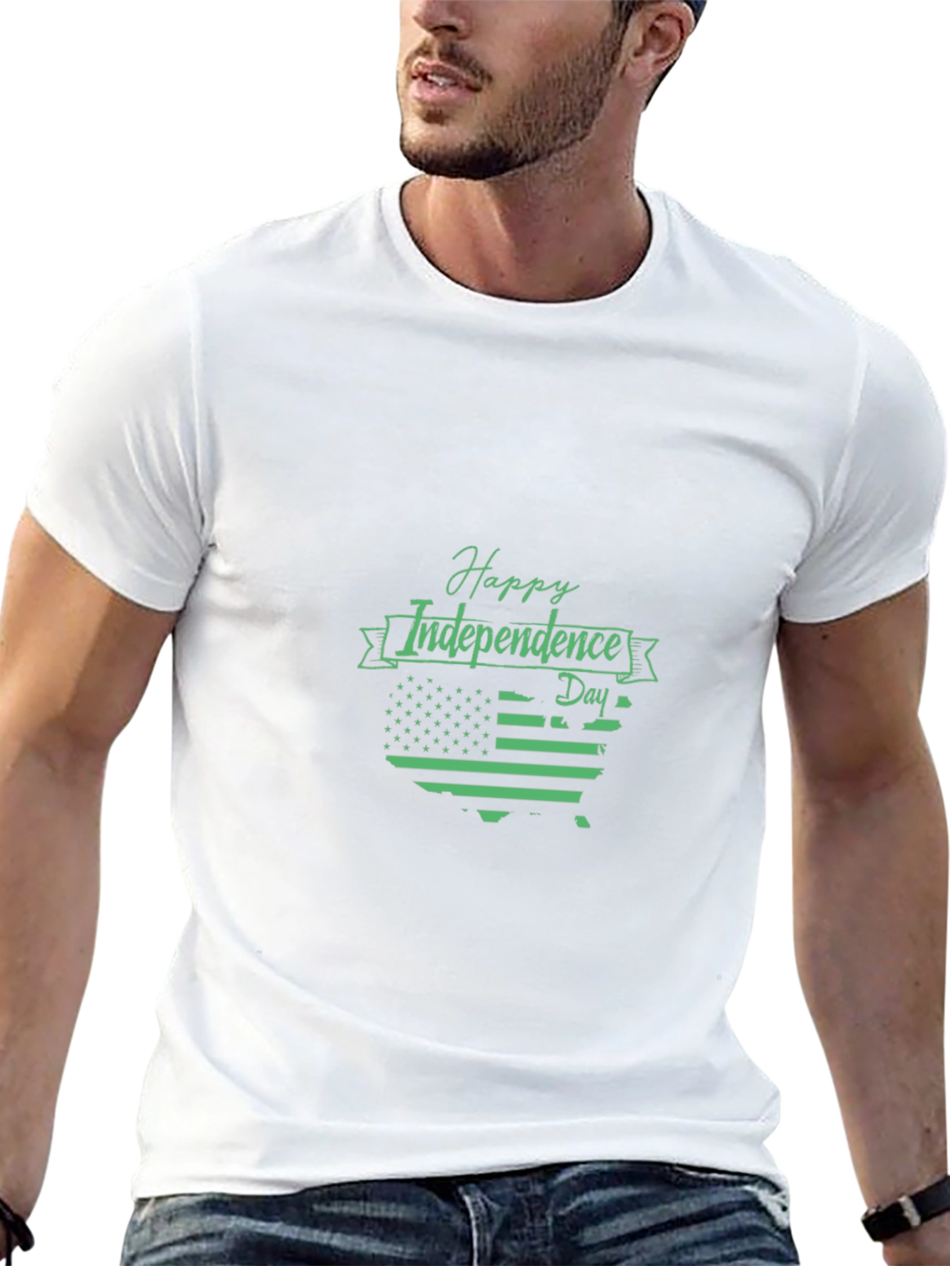 Happy Independence Day USA Map T-Shirt