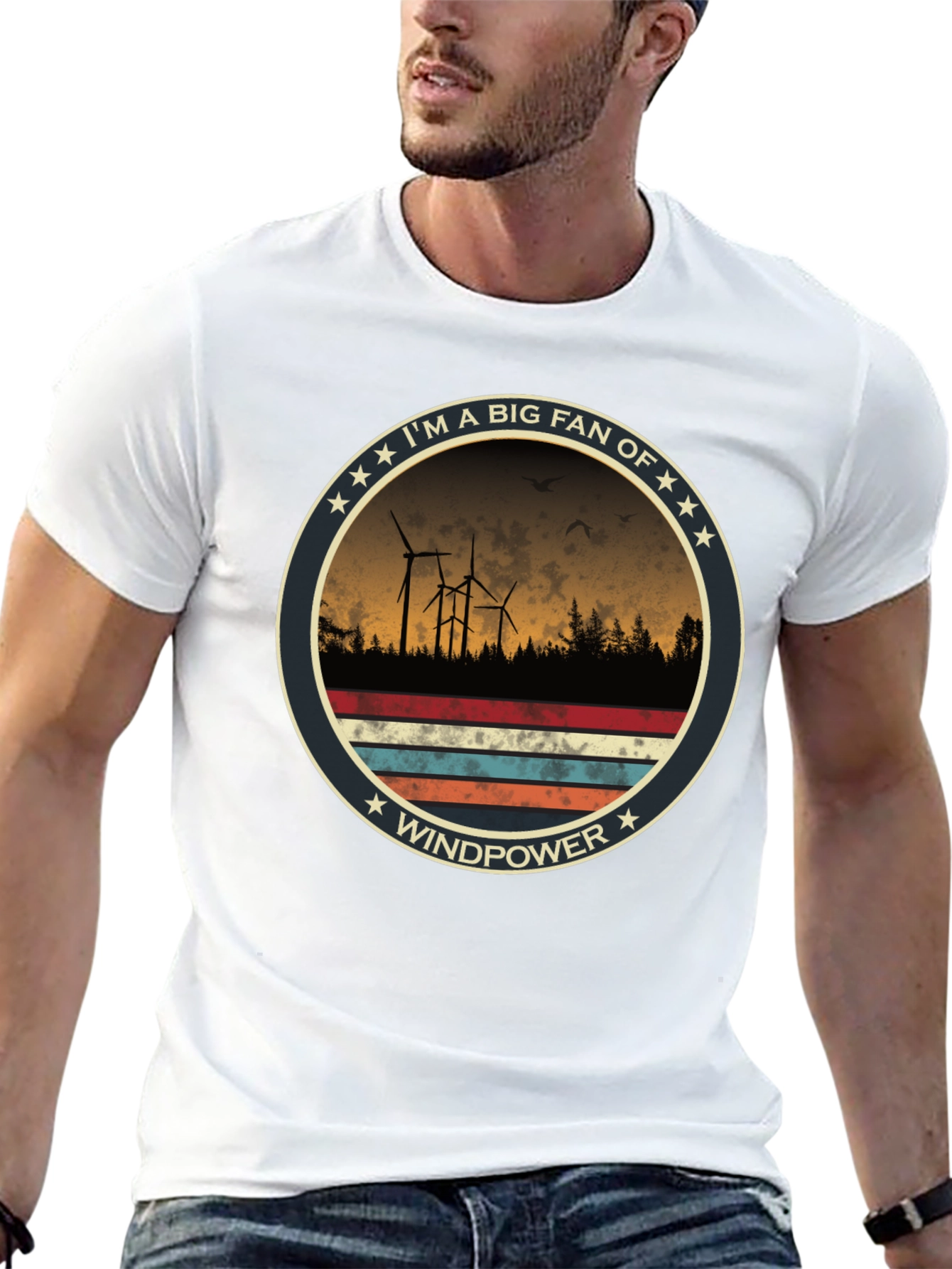 Windpower Fan T-Shirt - Eco-Friendly Energy Tee